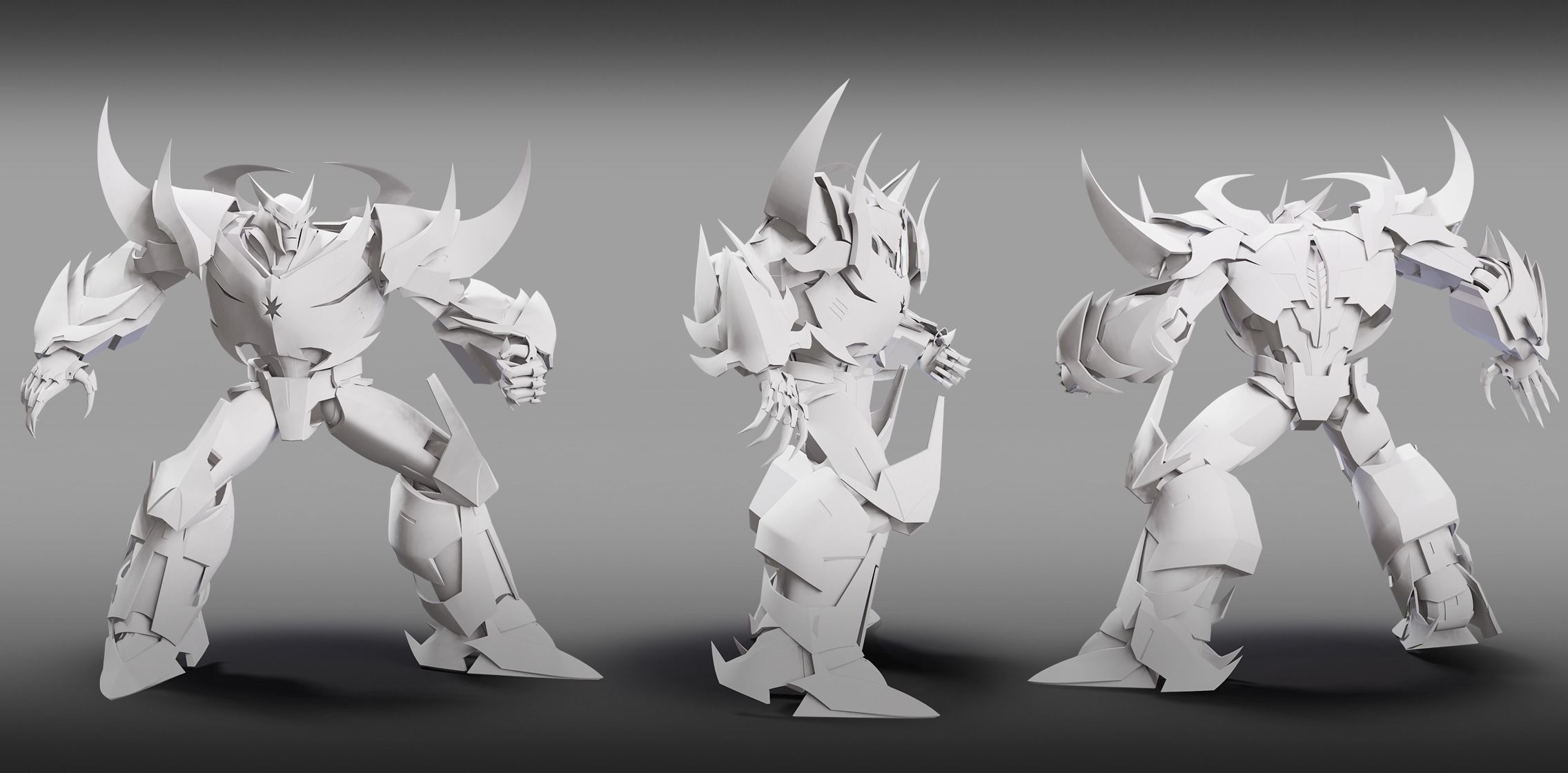 Megatron Transformers Prime Character Rig Low-poly 3D model_2