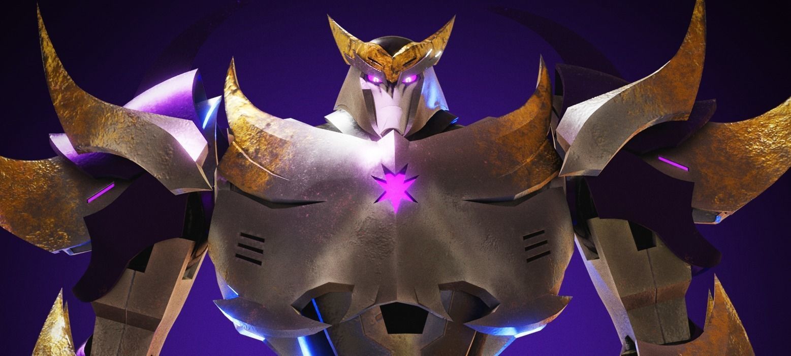 Megatron Transformers Prime Character Rig Low-poly 3D model_0