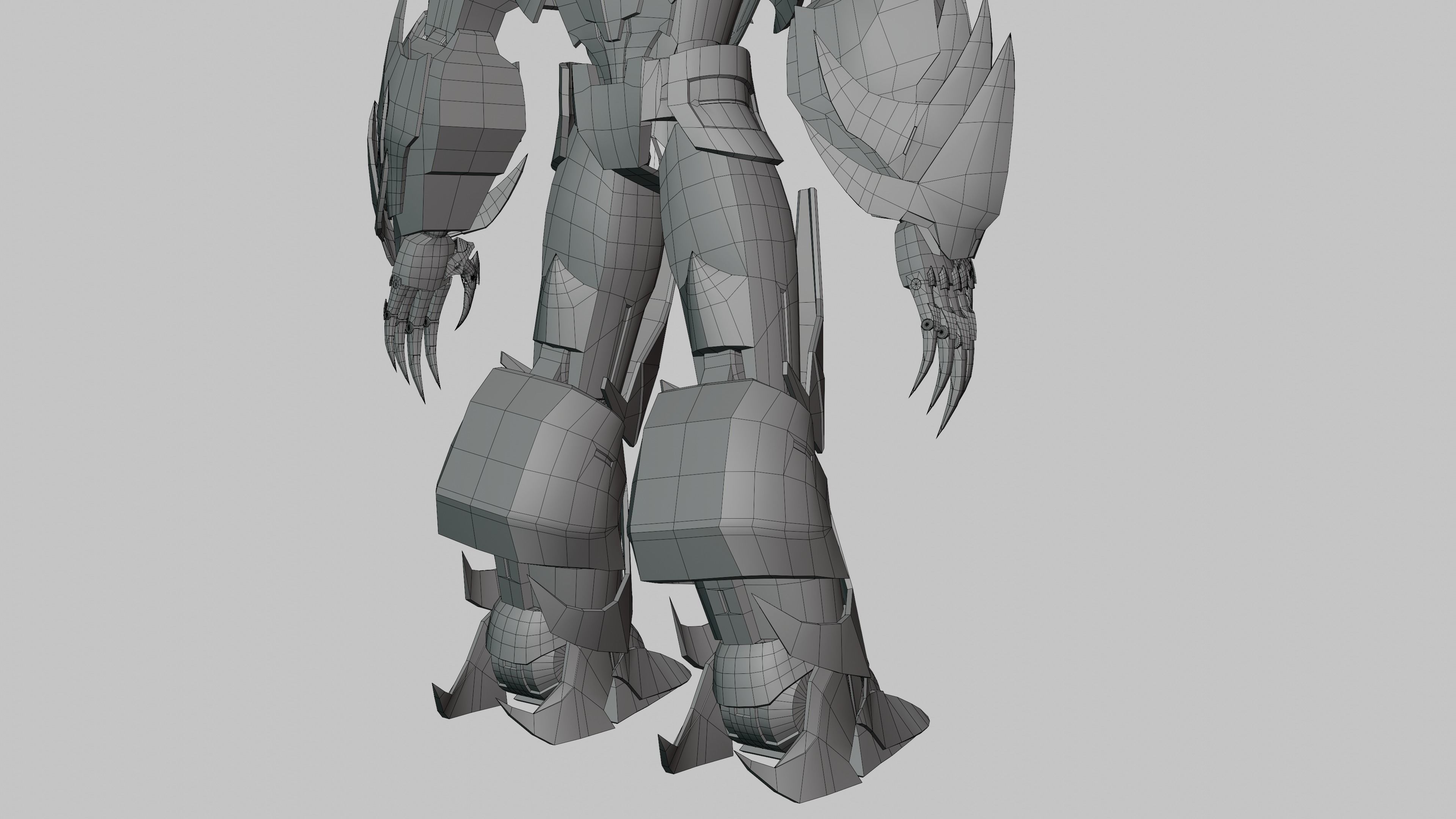 Megatron Transformers Prime Character Rig Low-poly 3D model_18