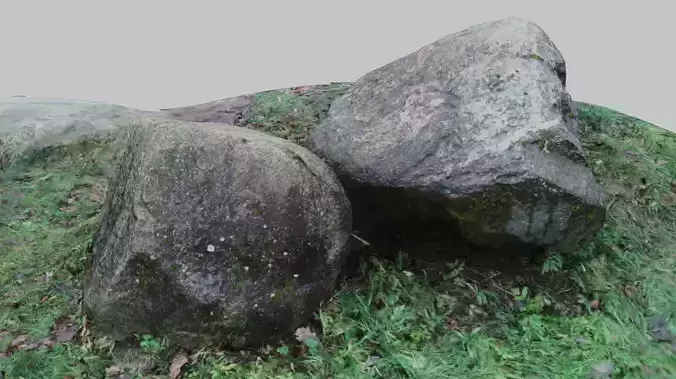 two big rocks