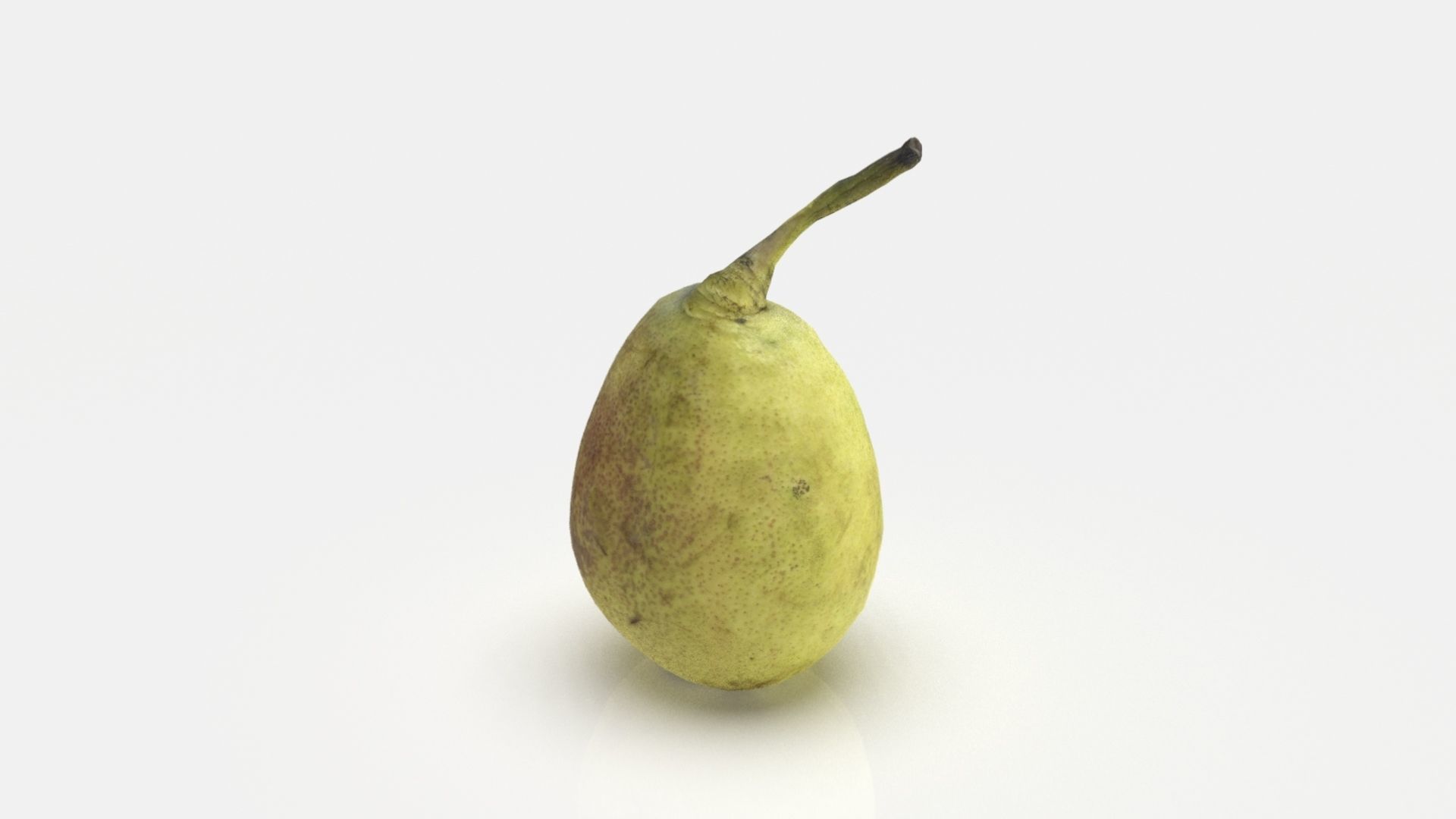 Conference pear Low-poly 3D model_12