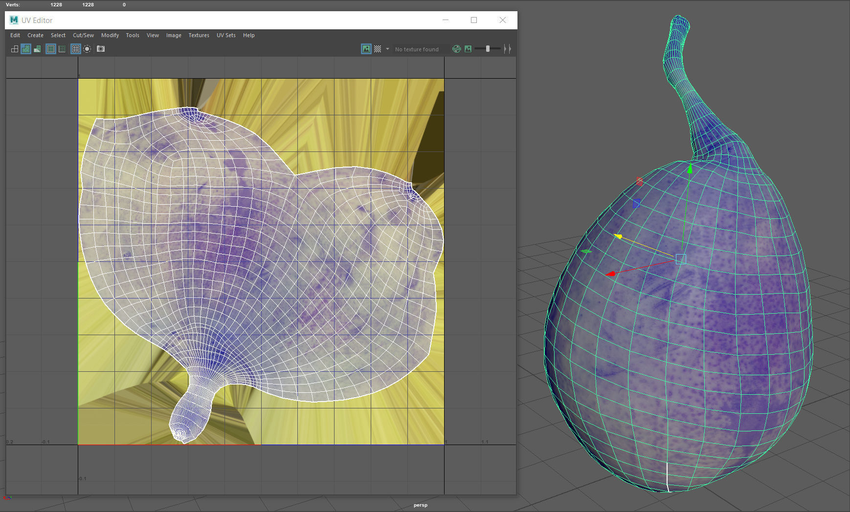 Conference pear Low-poly 3D model_11