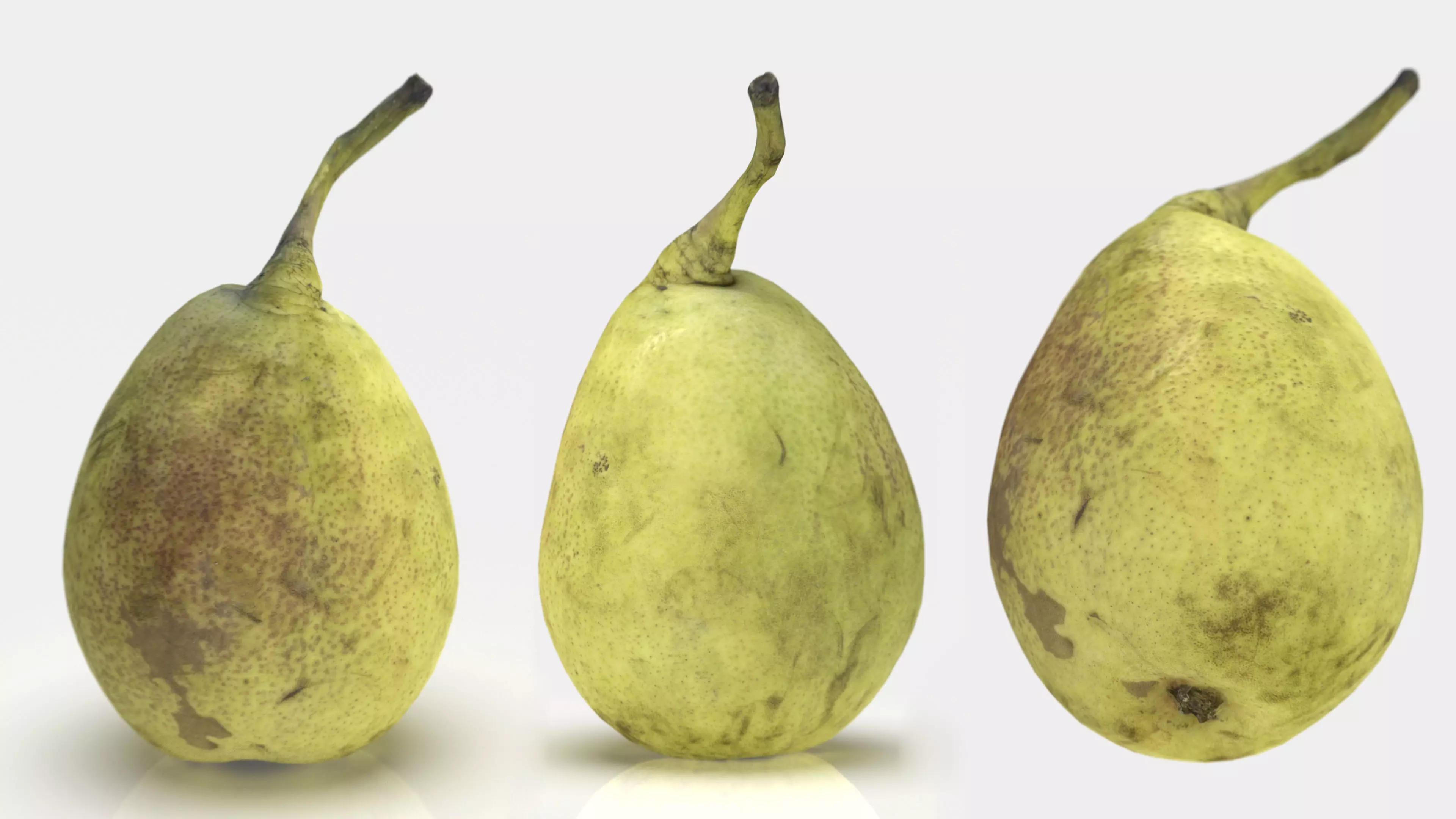 Conference pear Low-poly 3D model_0