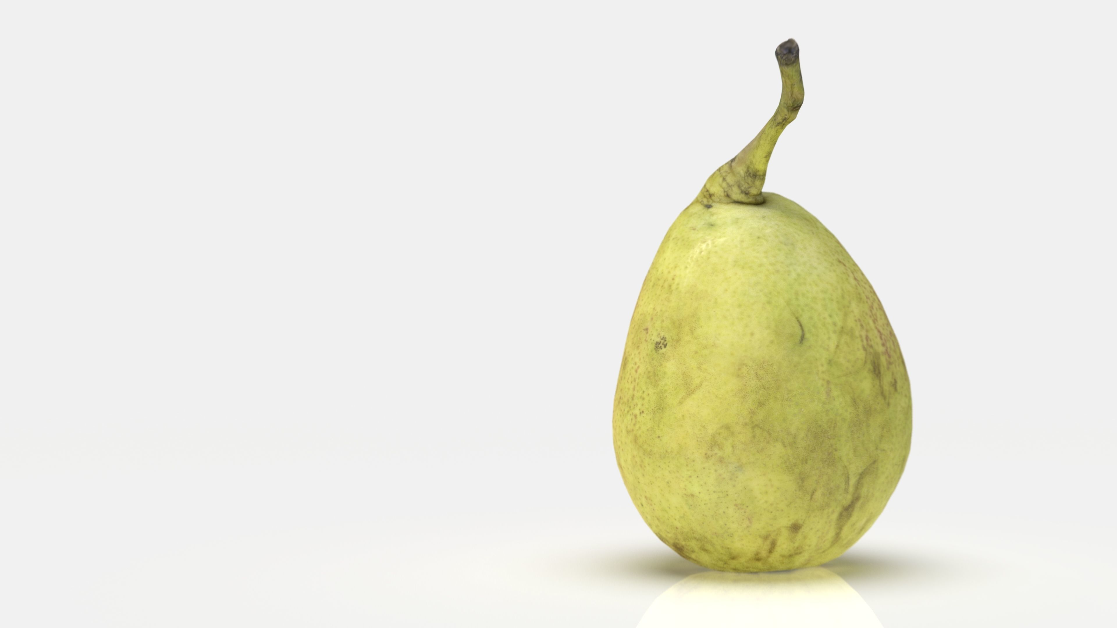 Conference pear Low-poly 3D model_13