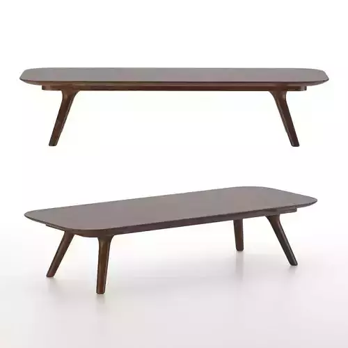 Zio Coffee Table Long 3D model