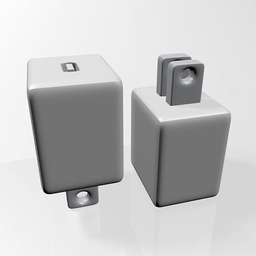 USB-C Power Adapter 01 3D model