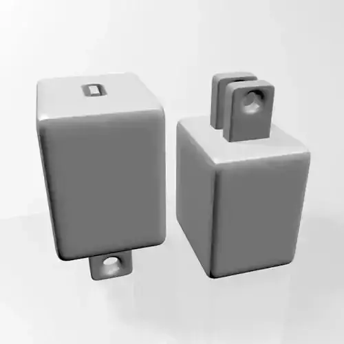 USB-C Power Adapter 01 3D model