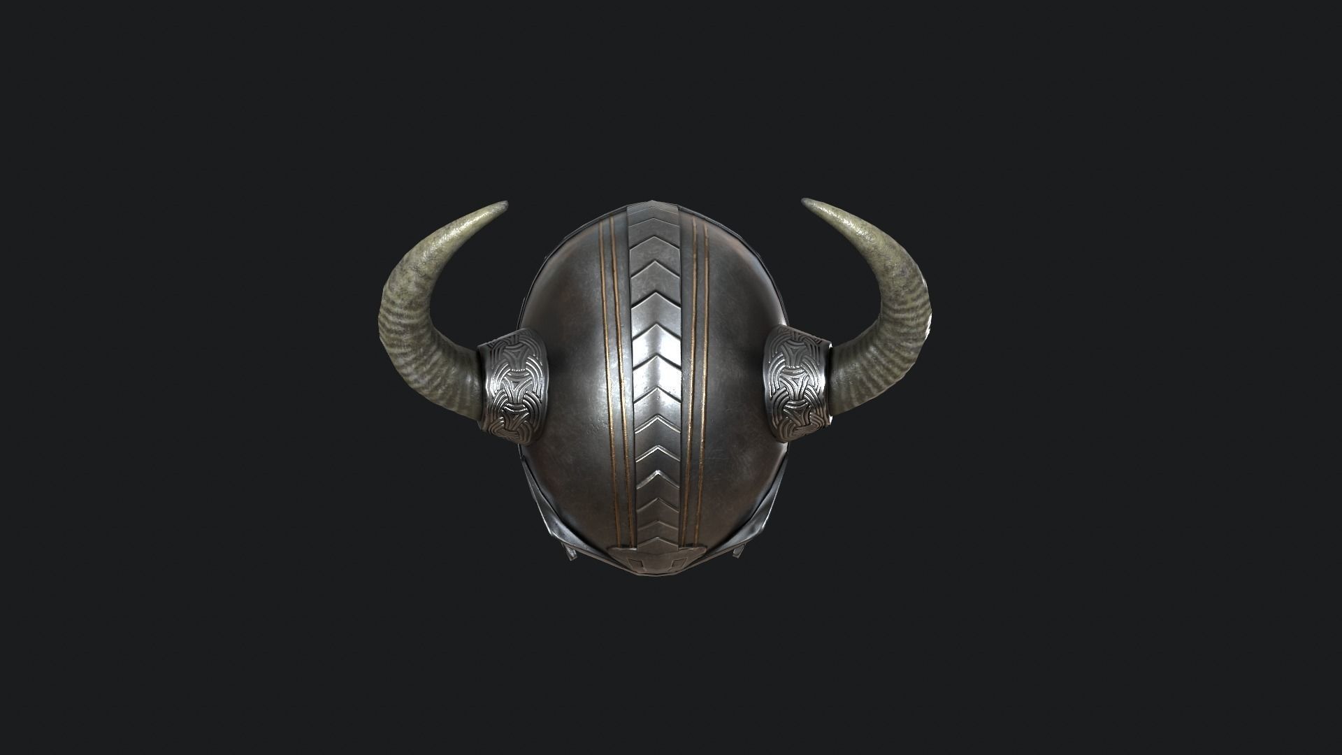Viking helmet v5 Low-poly 3D model_17