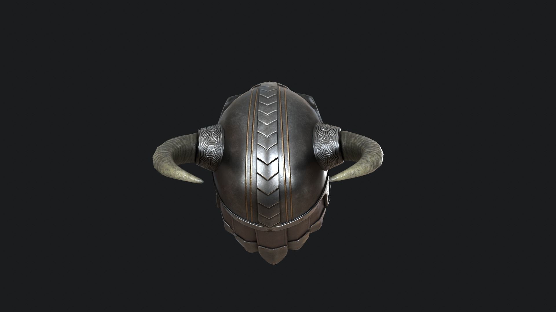 Viking helmet v5 Low-poly 3D model_18