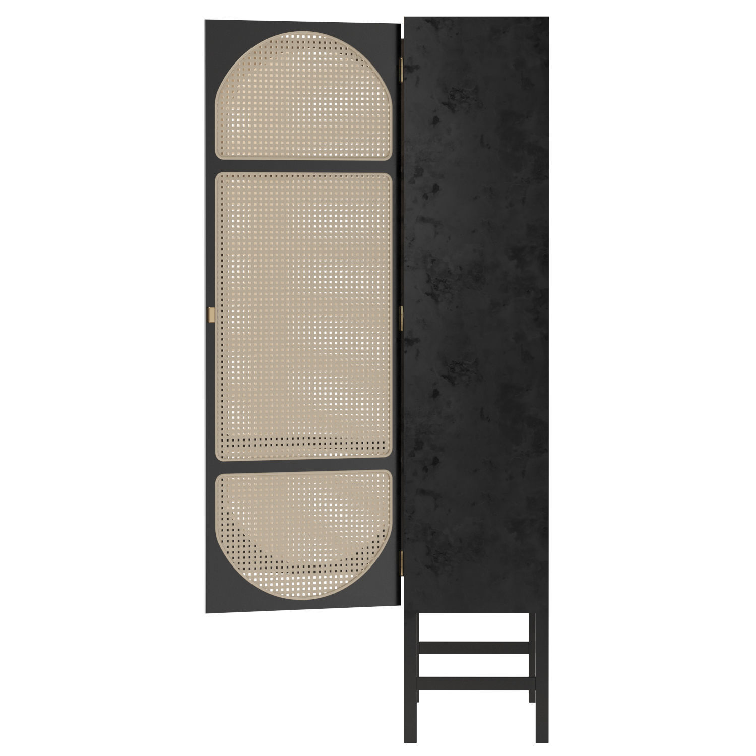 HK Living Retro webbing cabinet black 3D model_9