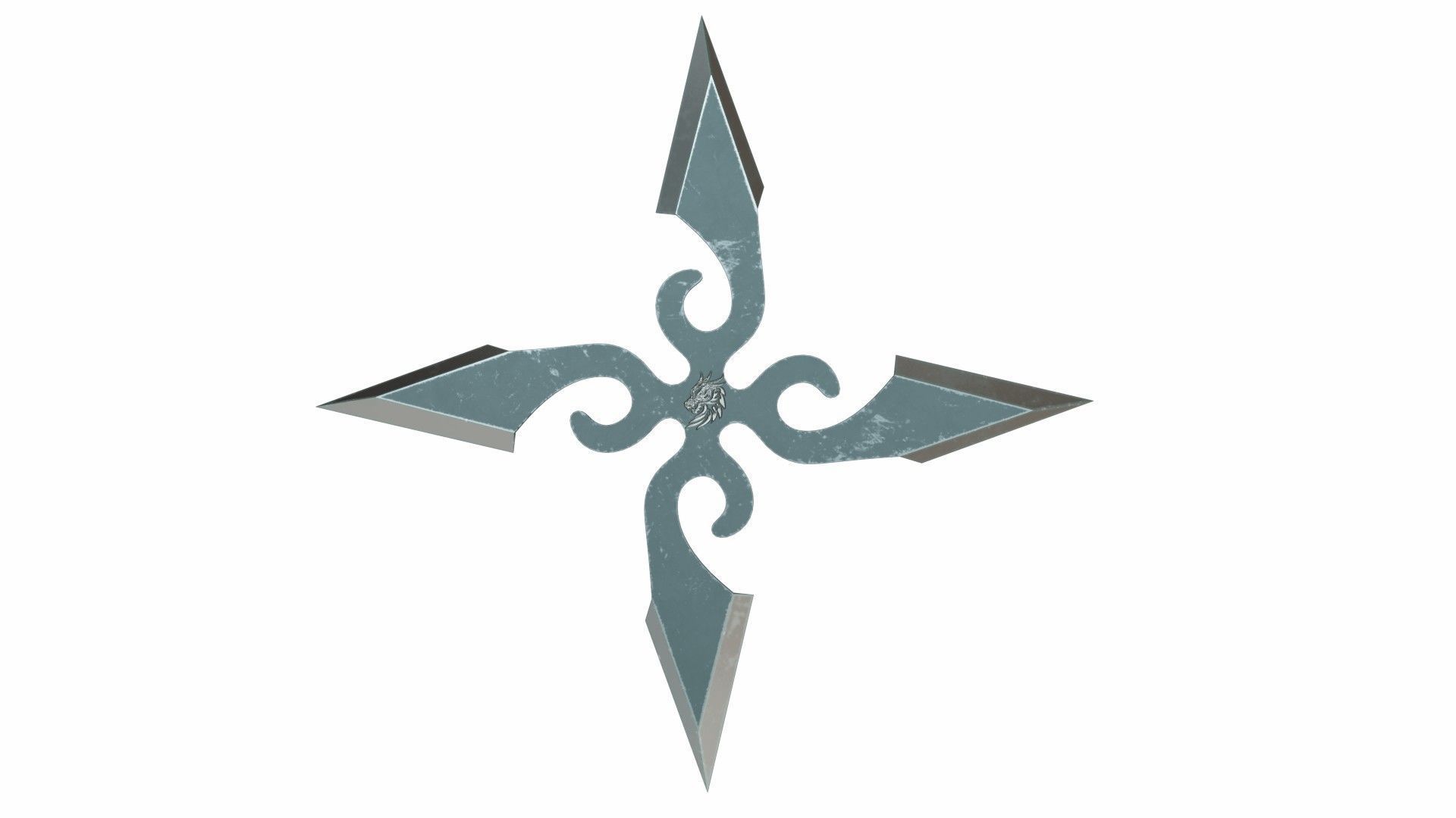 Collection of 20 shurikens Low-poly 3D model_11