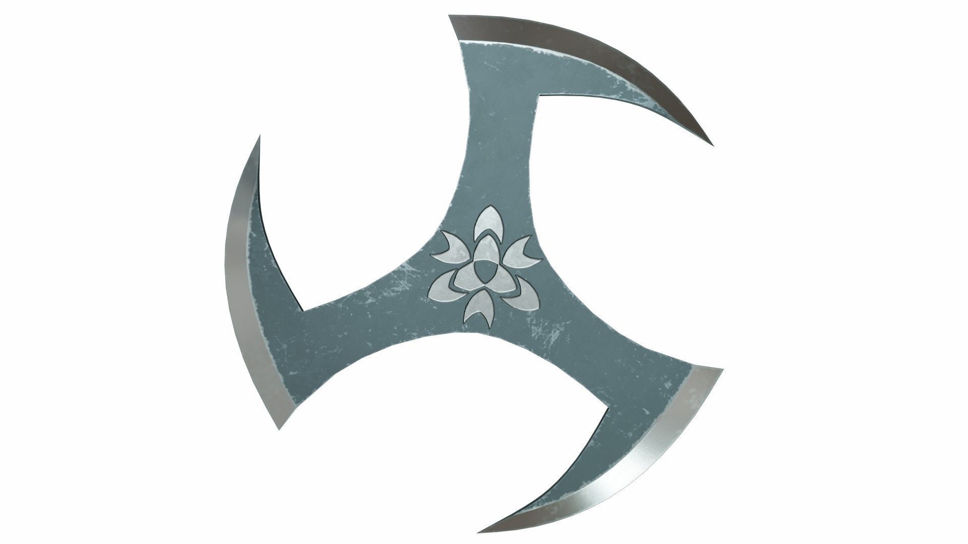 Collection of 20 shurikens Low-poly 3D model_7