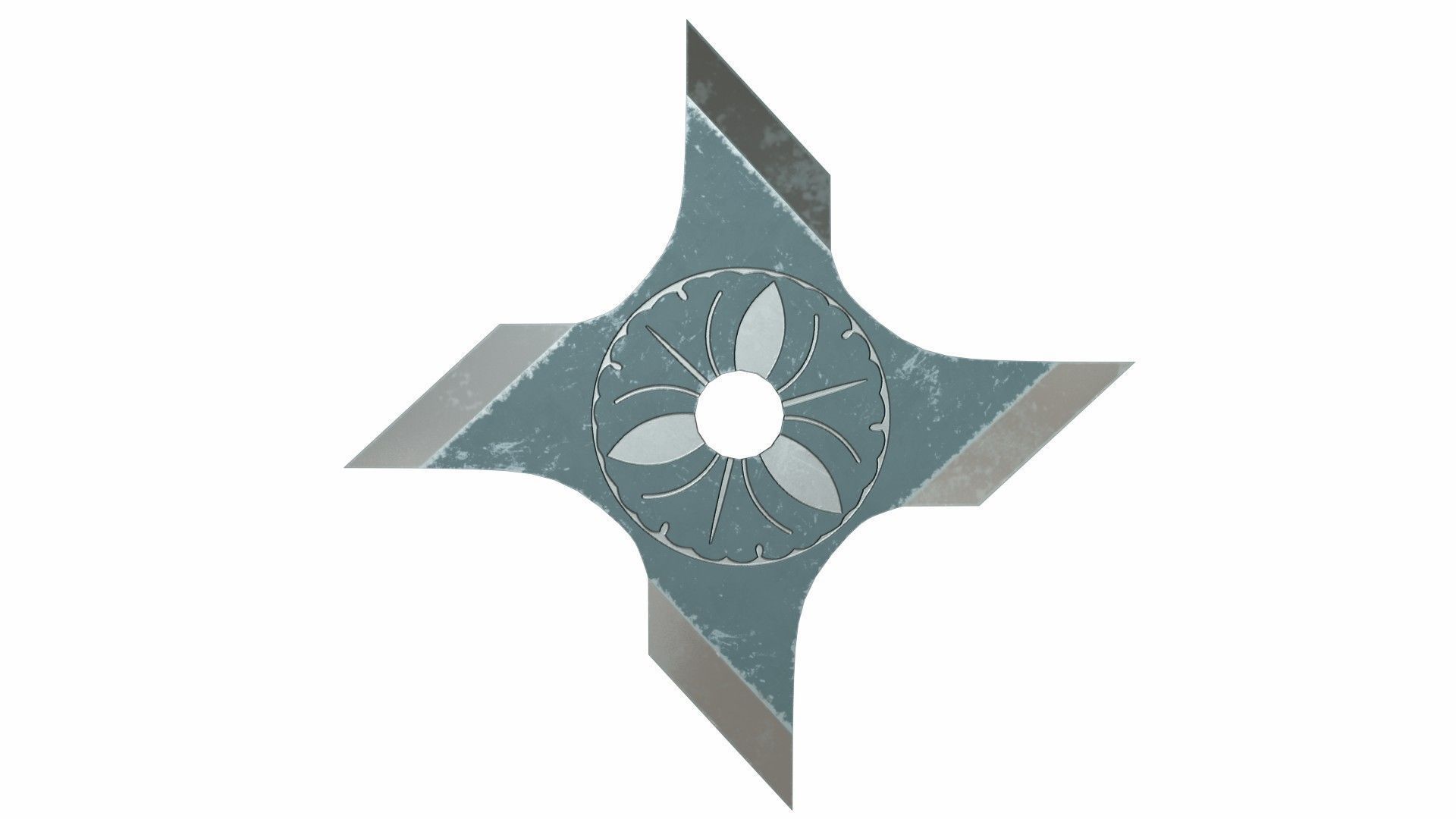 Collection of 20 shurikens Low-poly 3D model_12