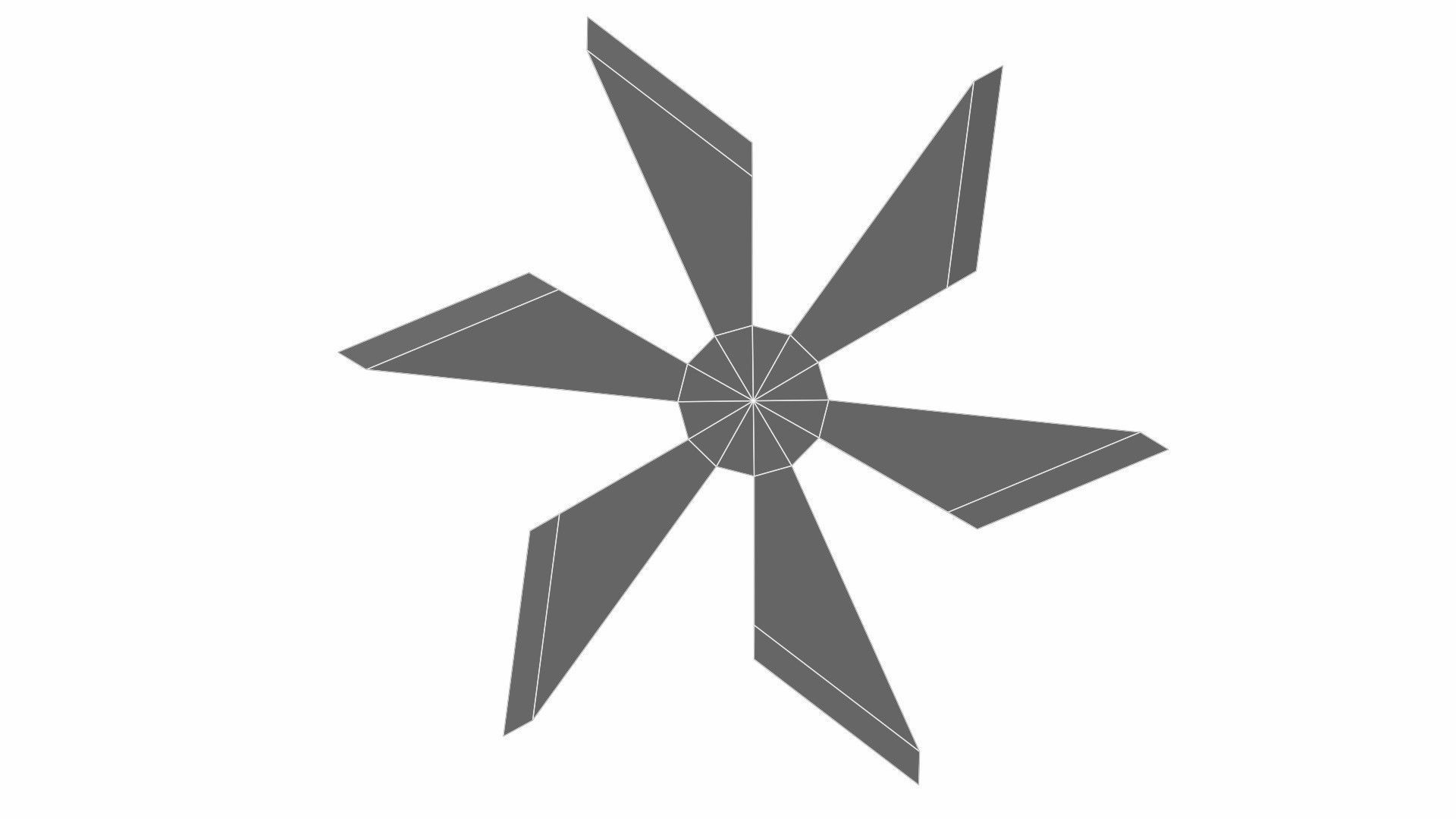 Collection of 20 shurikens Low-poly 3D model_58