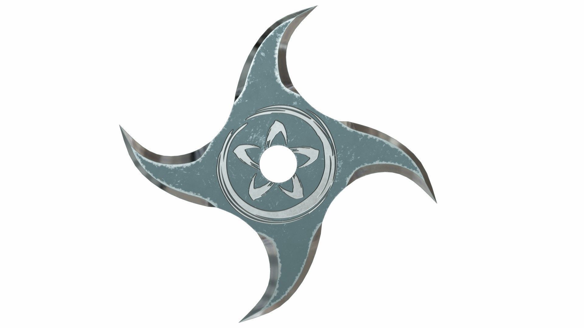 Collection of 20 shurikens Low-poly 3D model_13