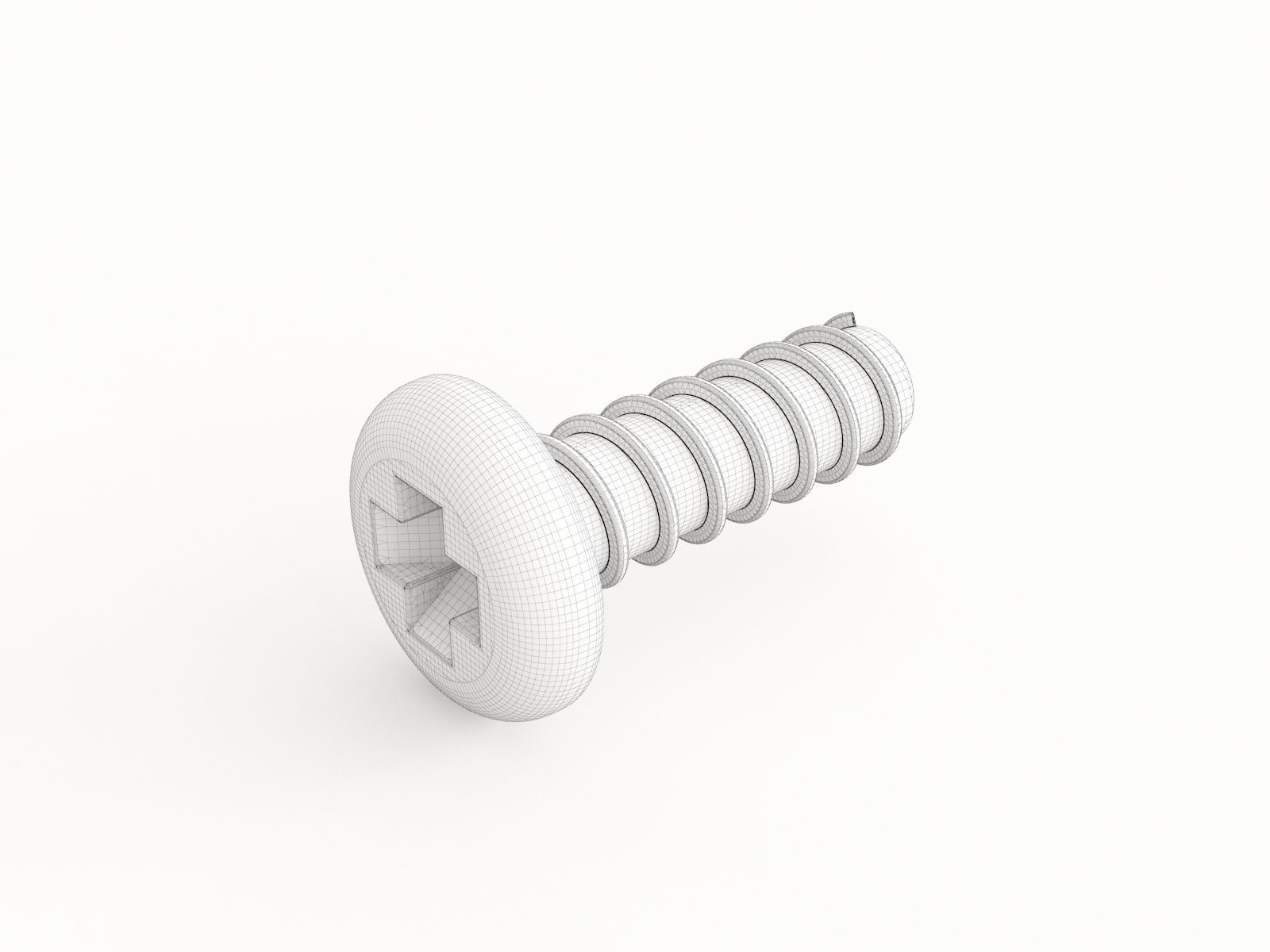 Screw 117 3D model_1