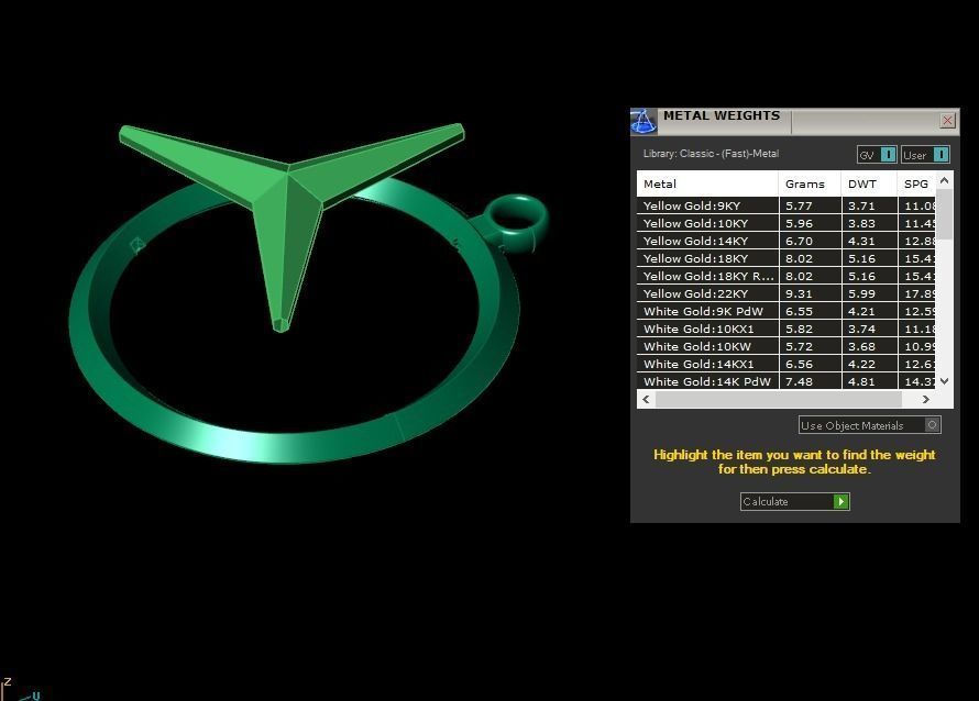 Mercedes logo keychain 3D print model_7