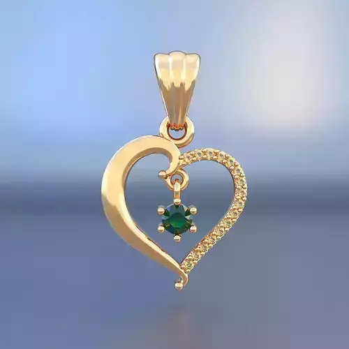 Jewelry Pendant Heart 3D print model