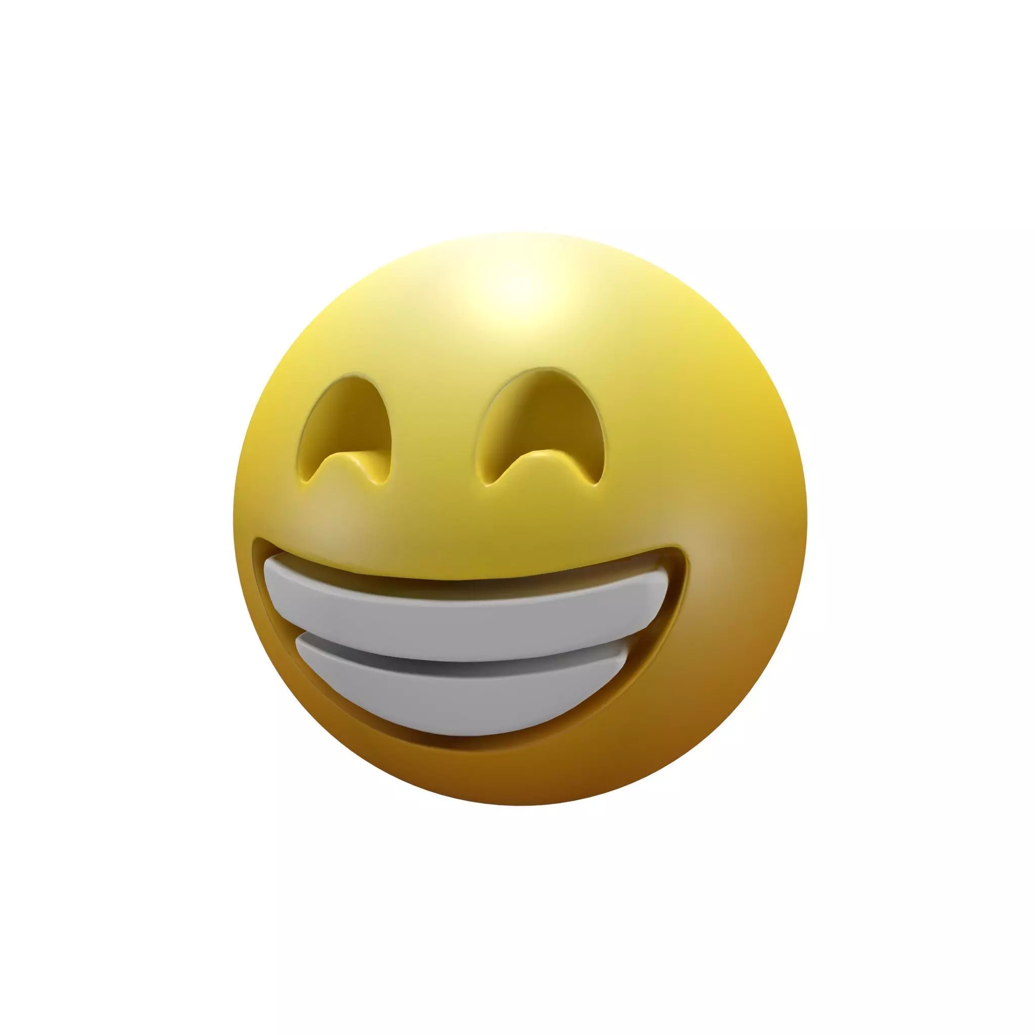 Beaming Face 07 Low-poly 3D model_0