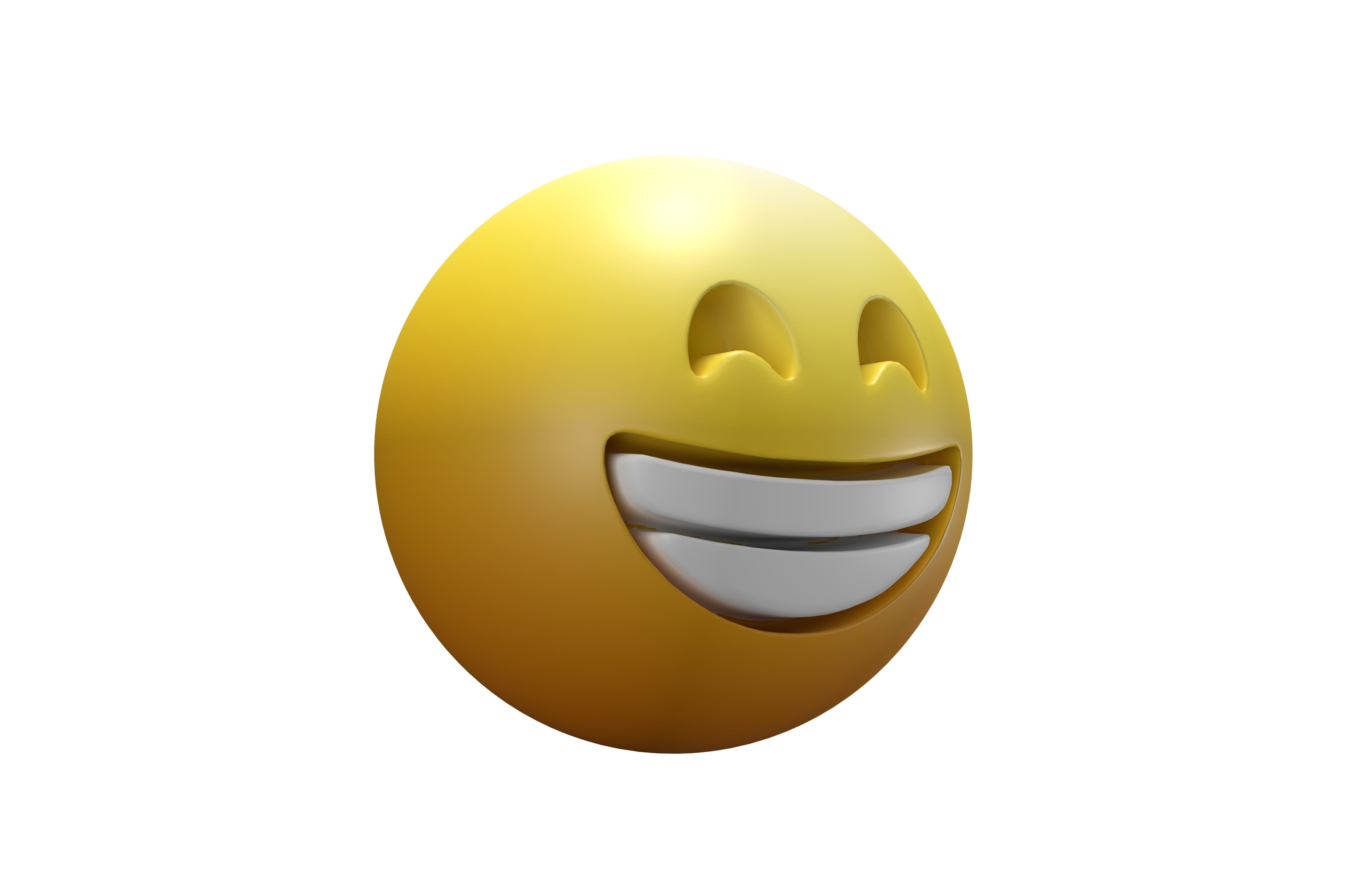 Beaming Face 07 Low-poly 3D model_1