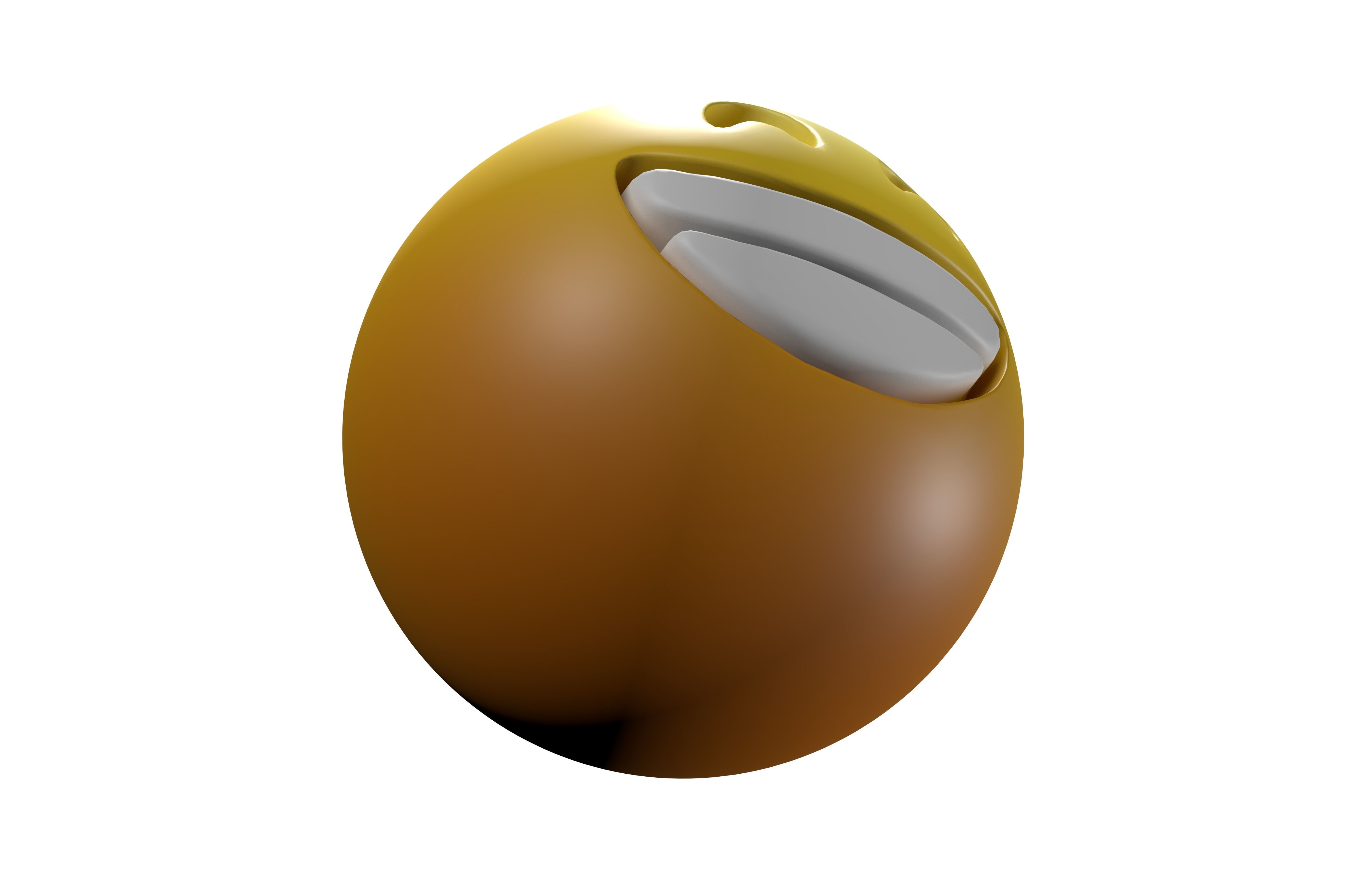 Beaming Face 07 Low-poly 3D model_4