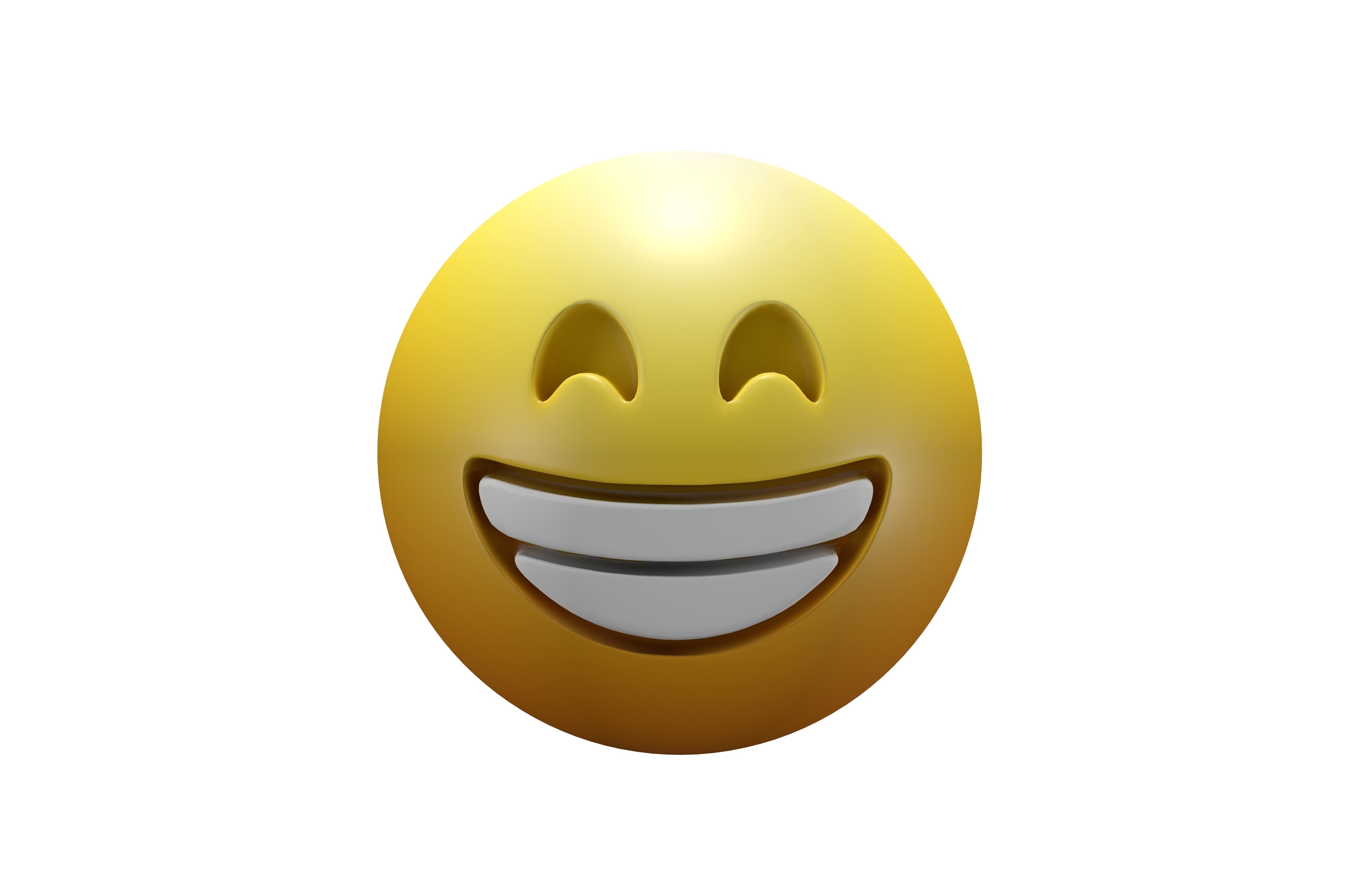 Beaming Face 07 Low-poly 3D model_3