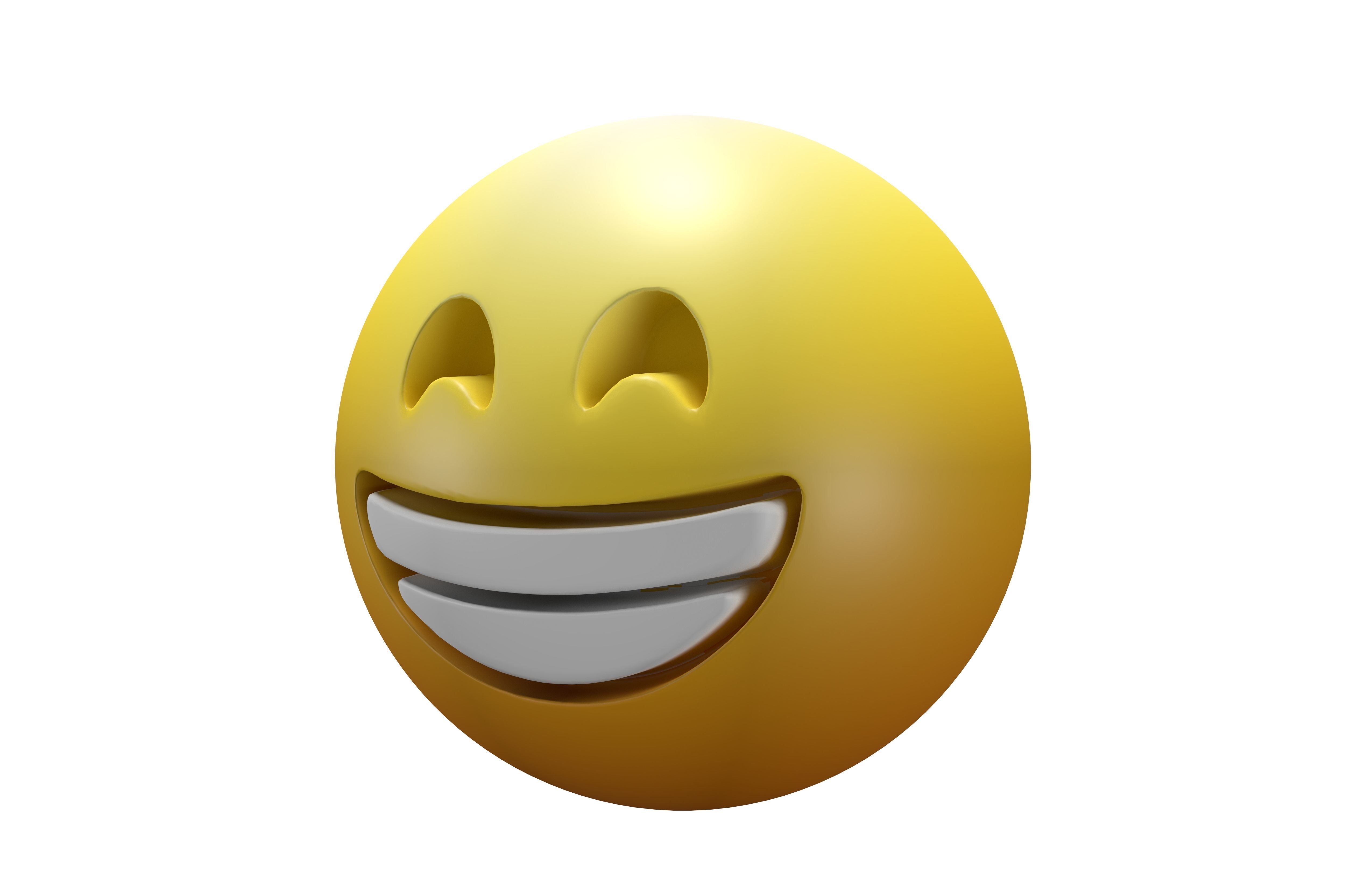 Beaming Face 07 Low-poly 3D model_2