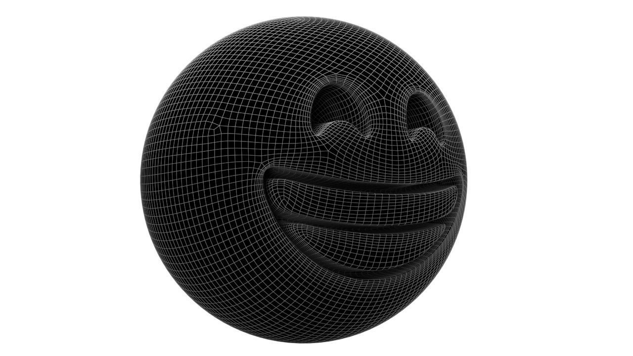 Beaming Face 07 Low-poly 3D model_9