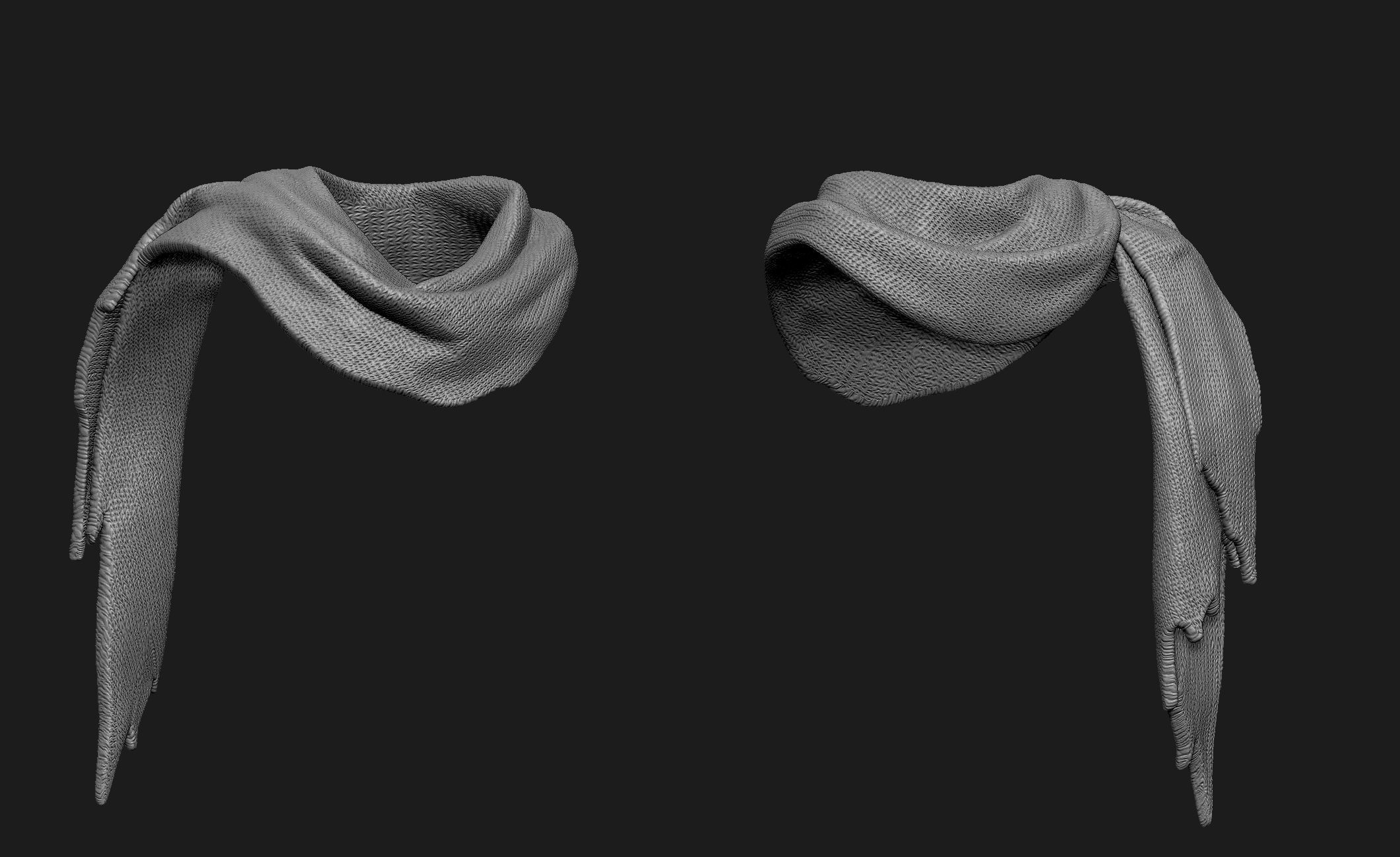 Scarfs for 3d Printable Characters Part 2 3D model_15