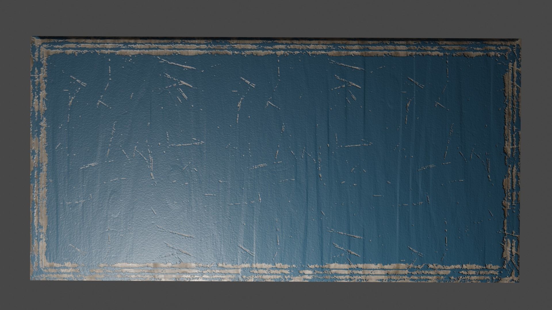 wooden bench 3D model_2