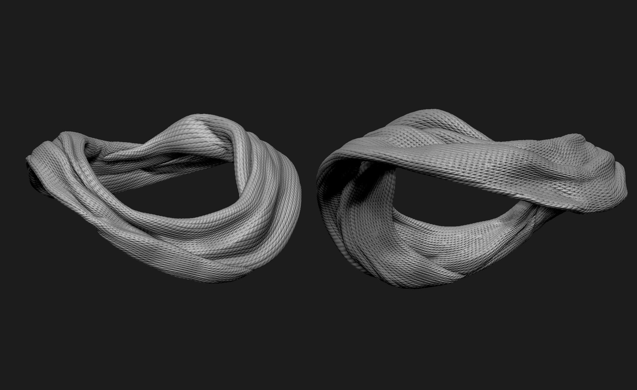 Scarfs for 3d Printable Characters Part 3 3D model_8
