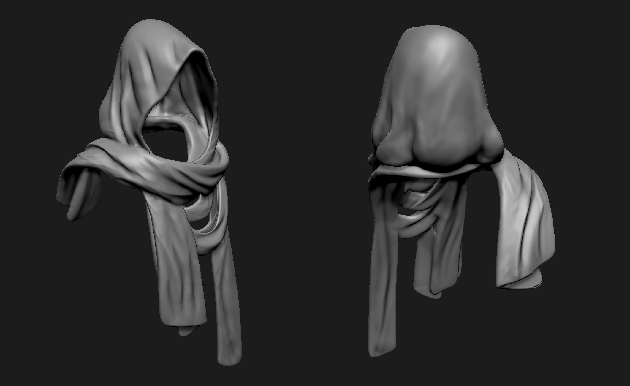 Scarfs for 3d Printable Characters Part 3 3D model_15