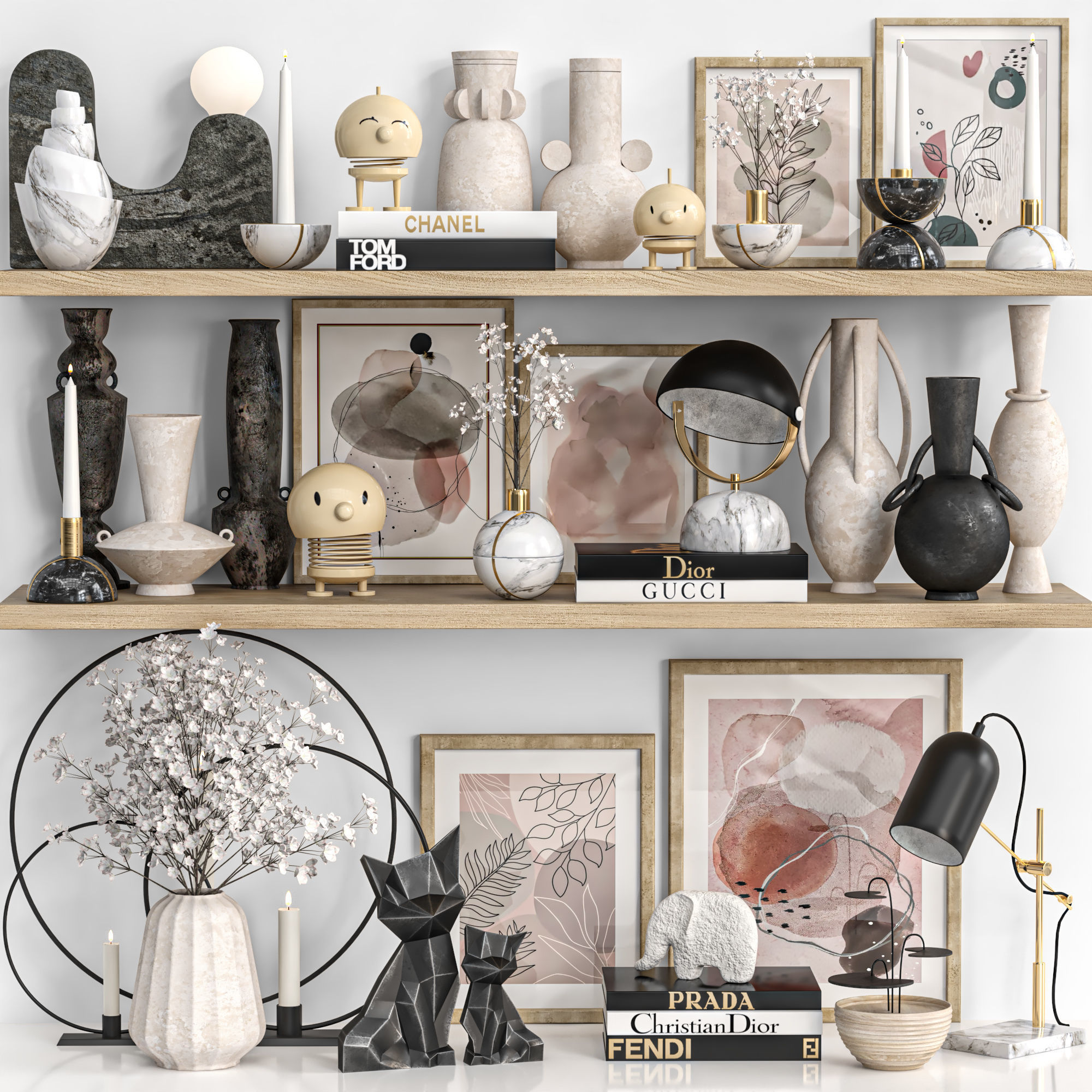 Decorative Set 31 3D model_6