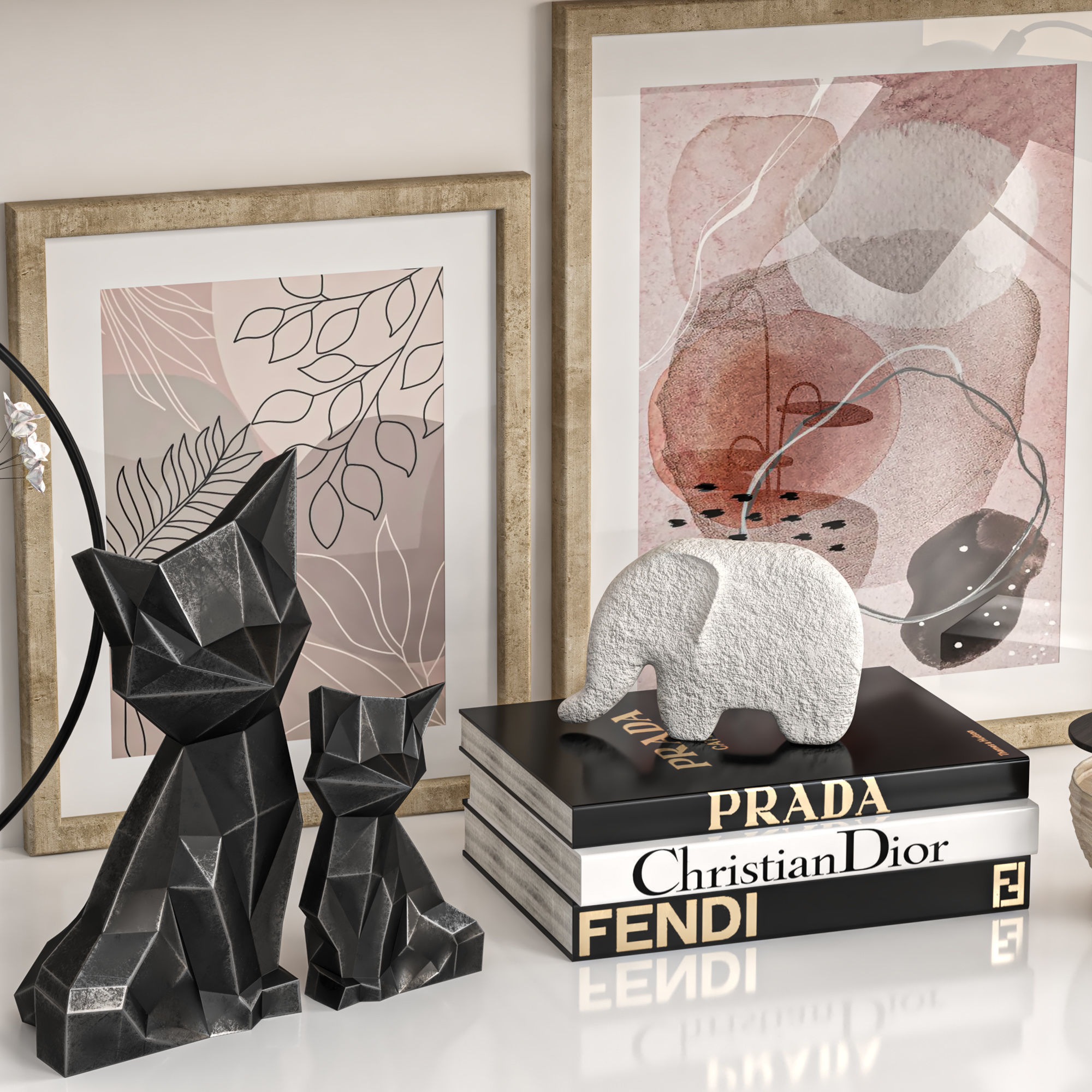 Decorative Set 31 3D model_5