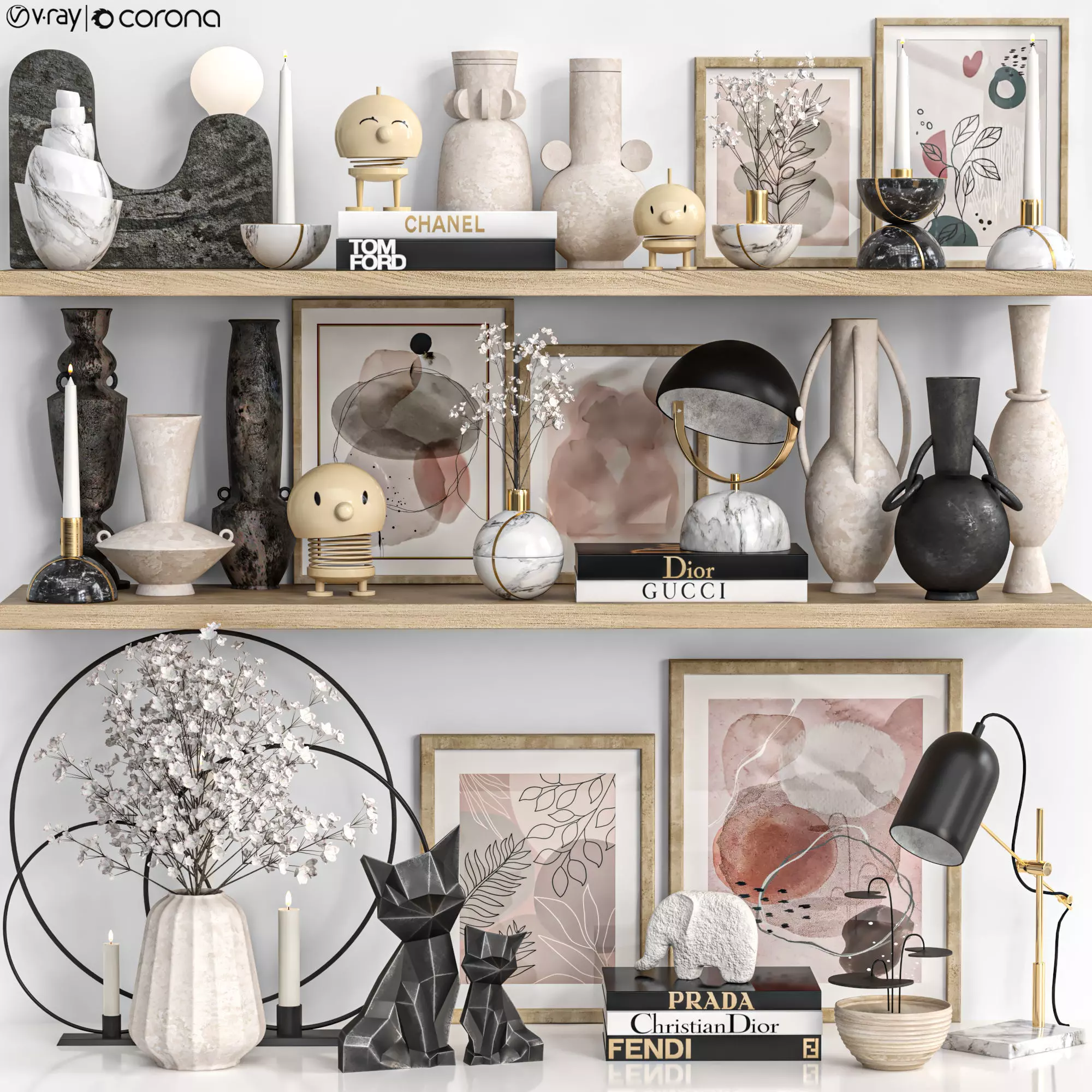 Decorative Set 31 3D model_0