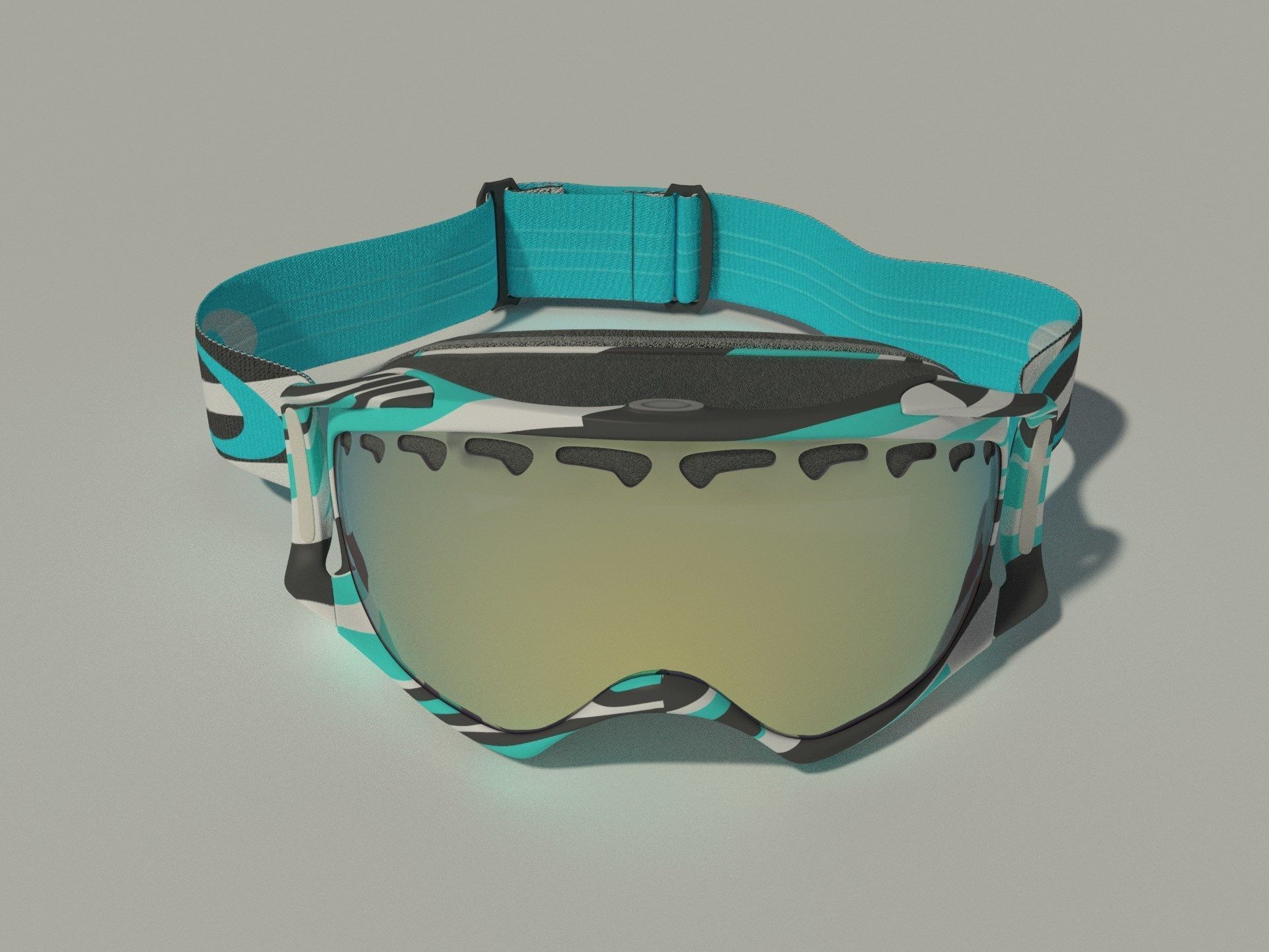 Oakley Crowbar goggles 3D model_3