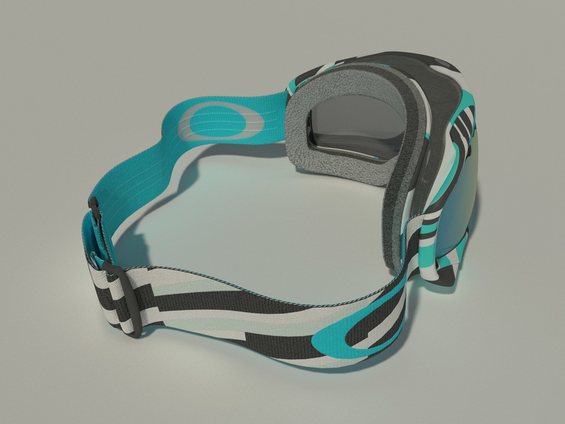 Oakley Crowbar goggles 3D model_5
