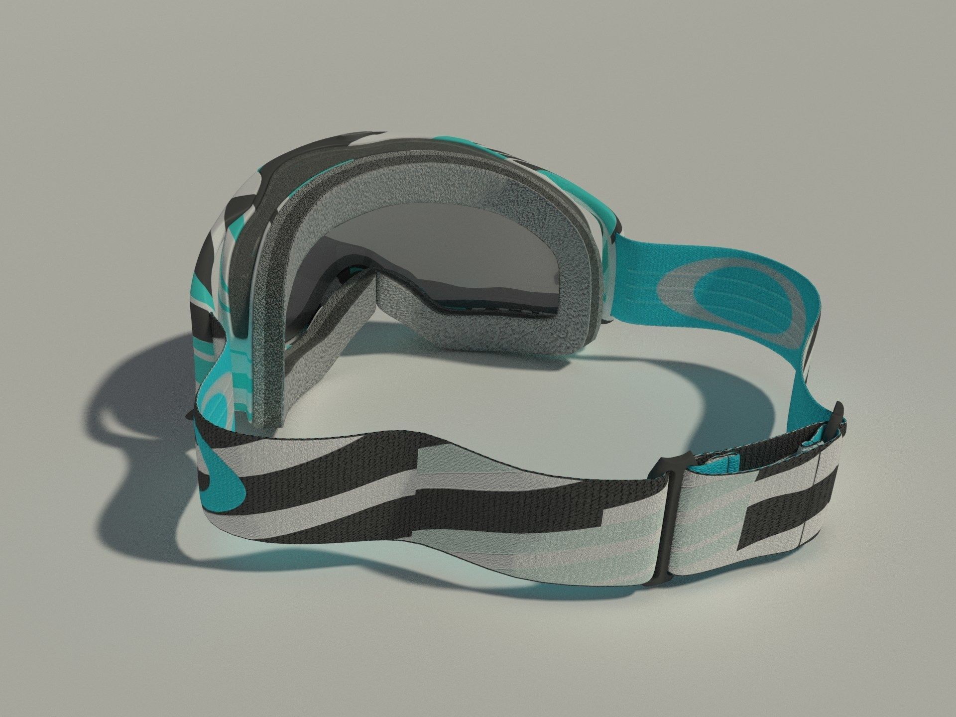 Oakley Crowbar goggles 3D model_4
