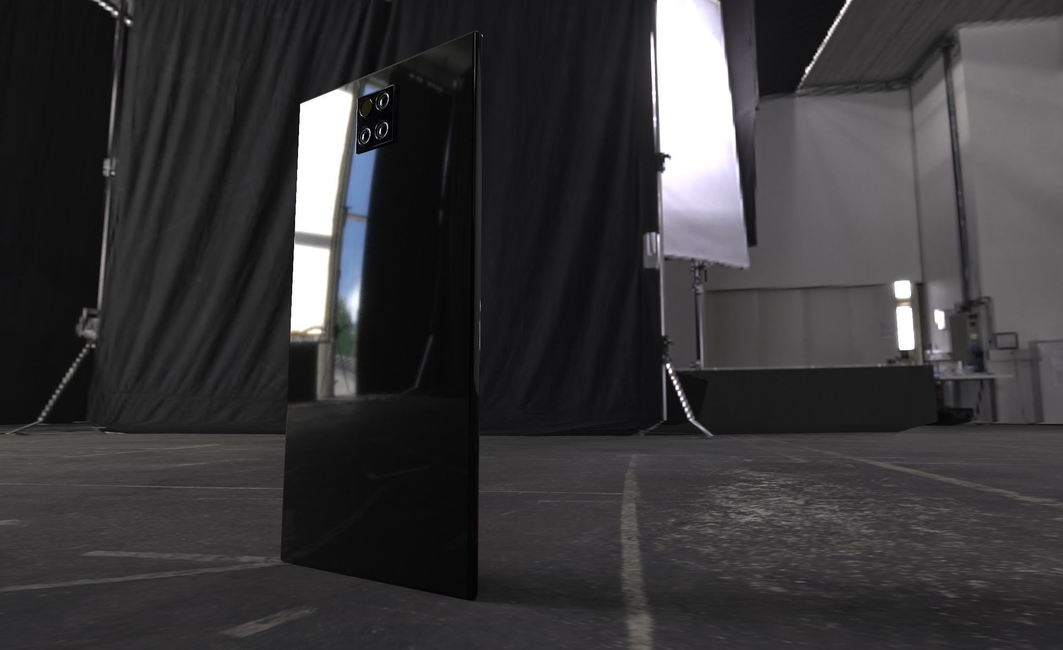 Smart Phone Quad Camera 3D model_1