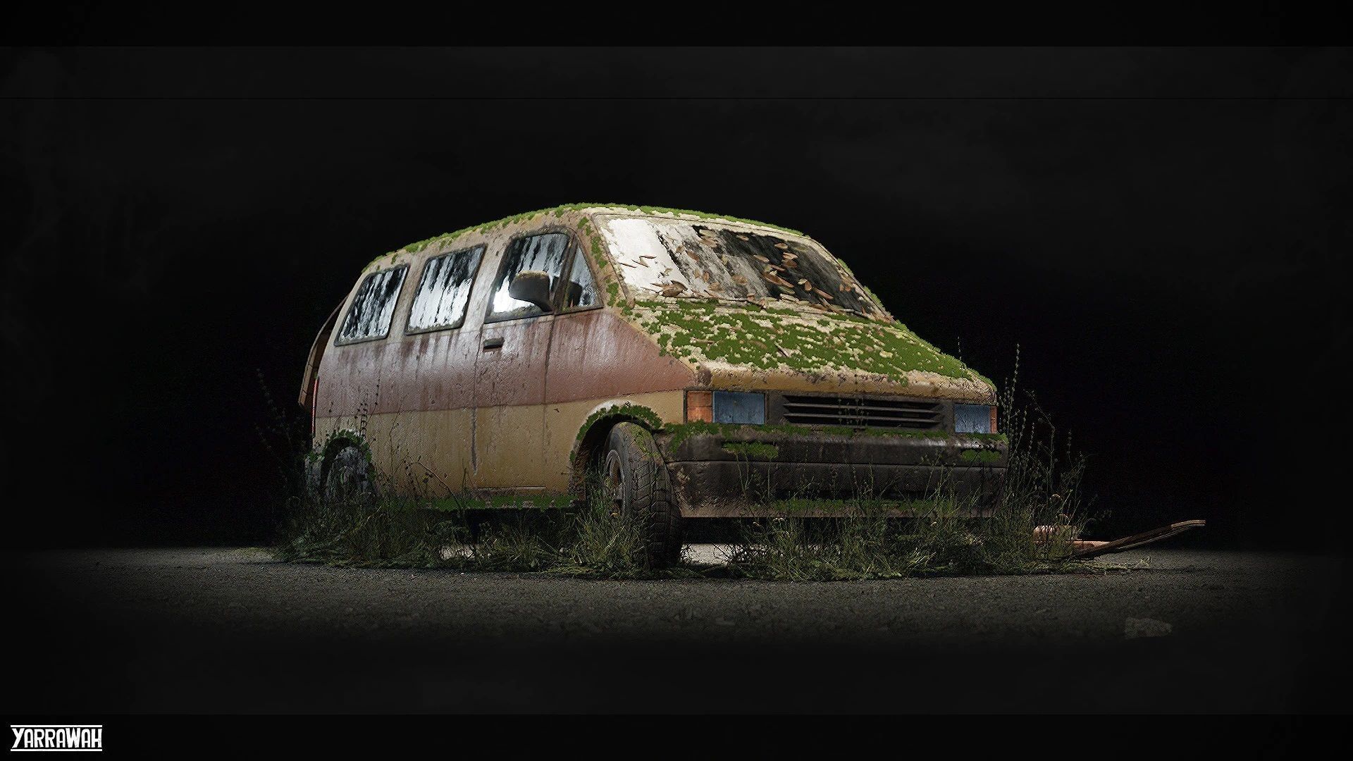 Procedural Vehicles - Van UE4 UE5 Low-poly 3D model_11