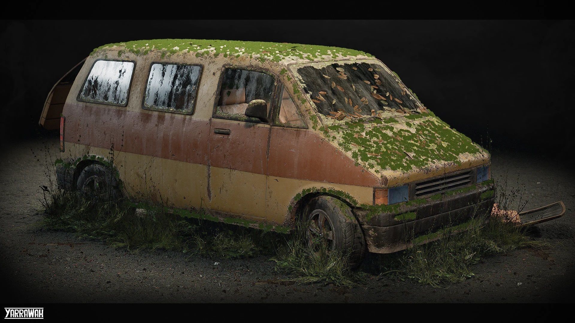Procedural Vehicles - Van UE4 UE5 Low-poly 3D model_14