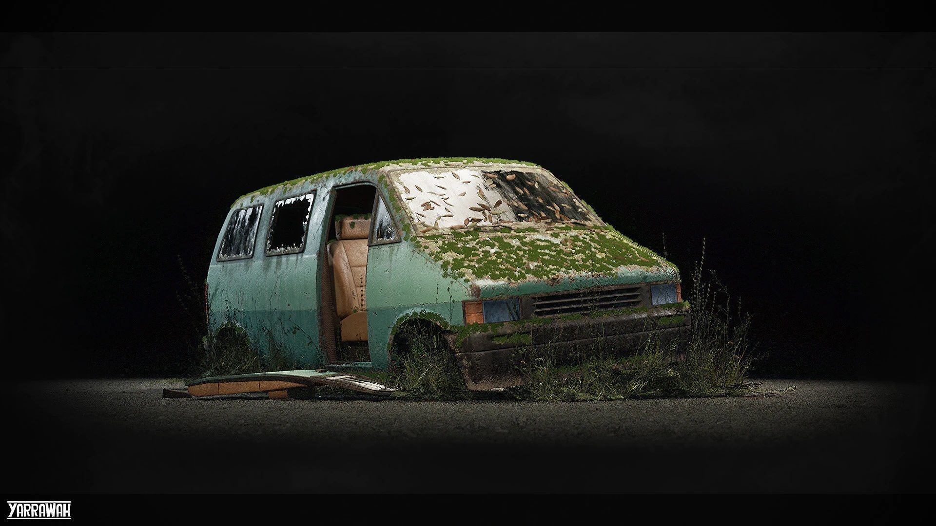 Procedural Vehicles - Van UE4 UE5 Low-poly 3D model_8