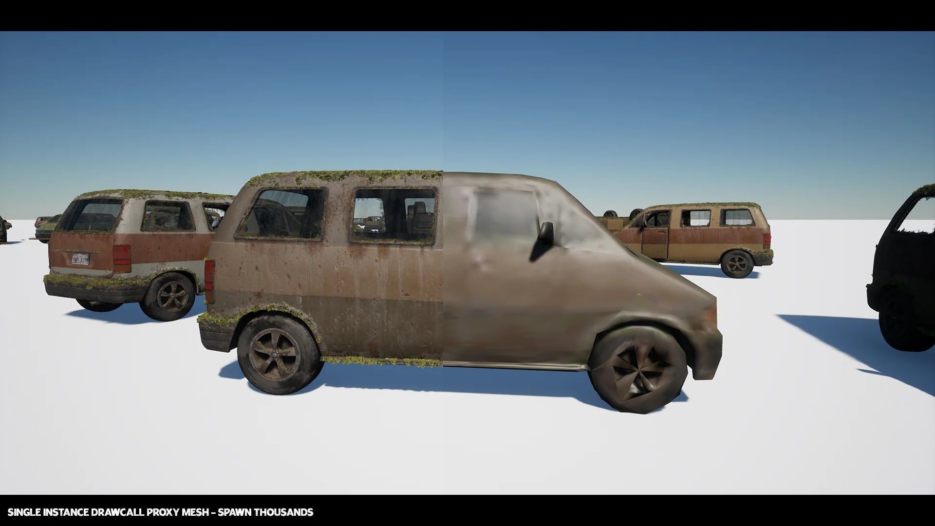 Procedural Vehicles - Van UE4 UE5 Low-poly 3D model_18