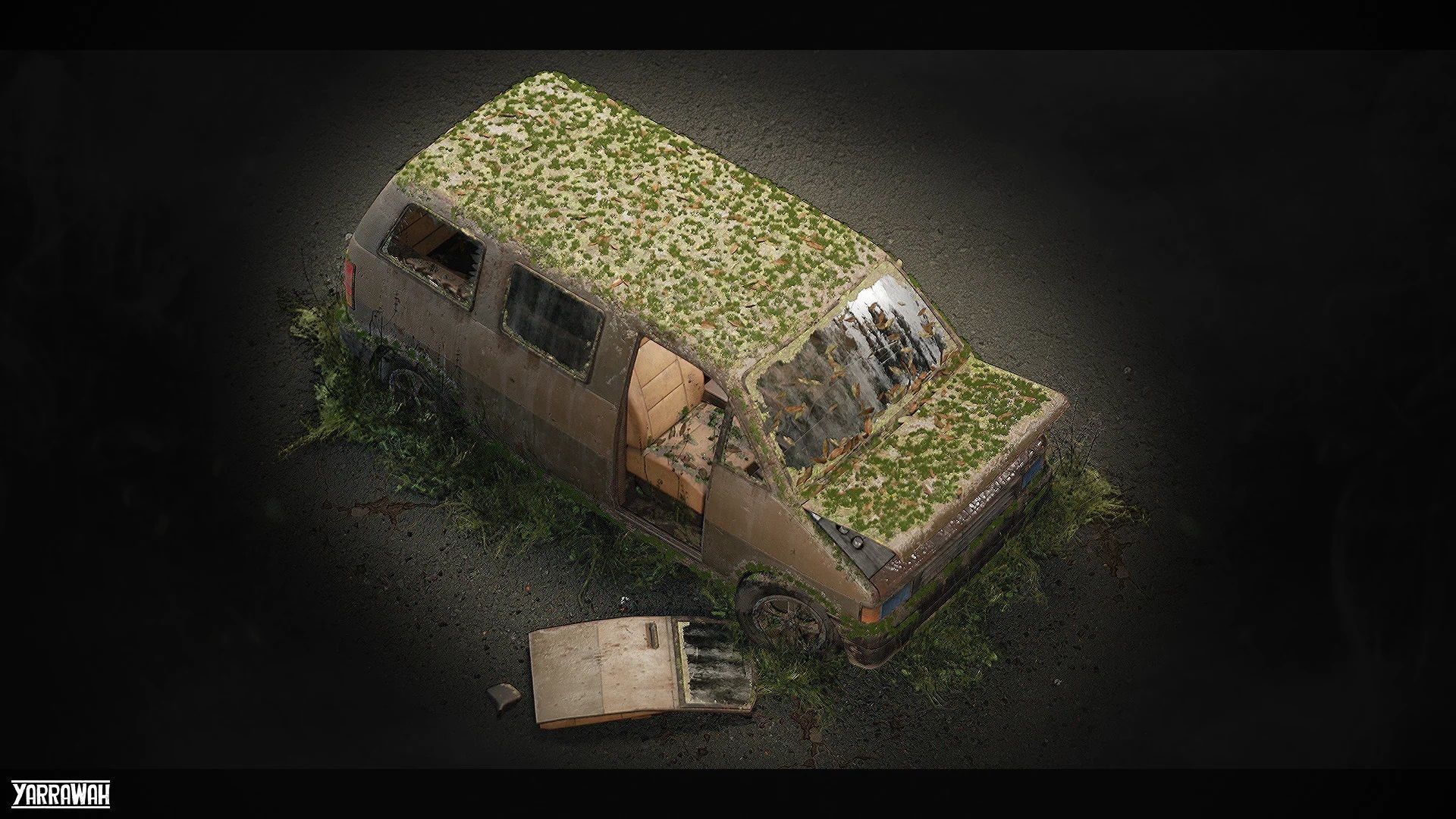 Procedural Vehicles - Van UE4 UE5 Low-poly 3D model_13