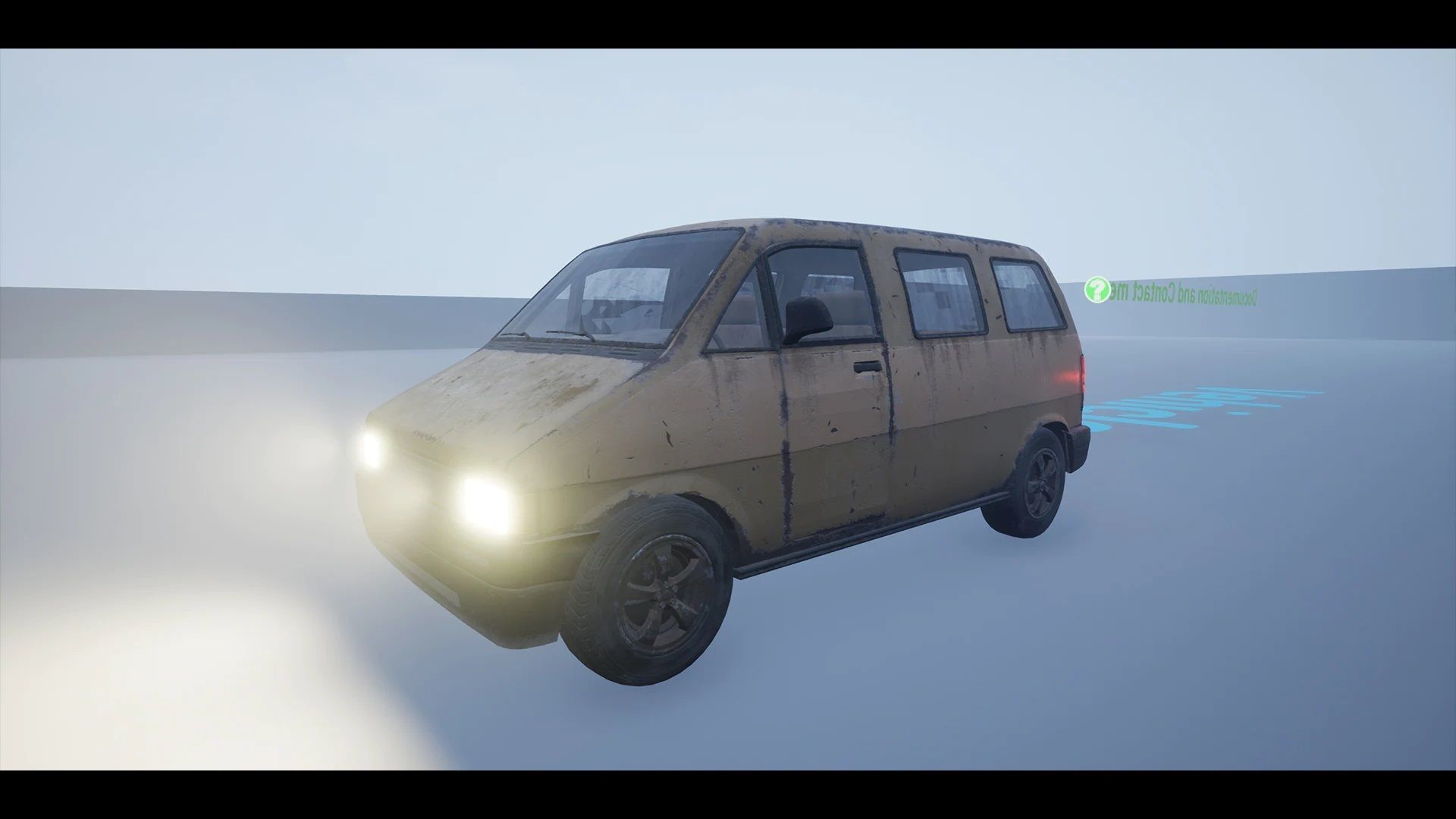 Procedural Vehicles - Van UE4 UE5 Low-poly 3D model_23