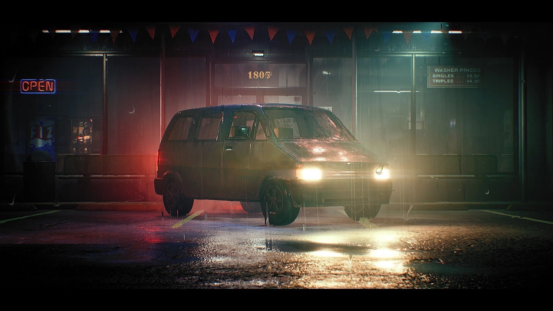 Procedural Vehicles - Van UE4 UE5 Low-poly 3D model_19