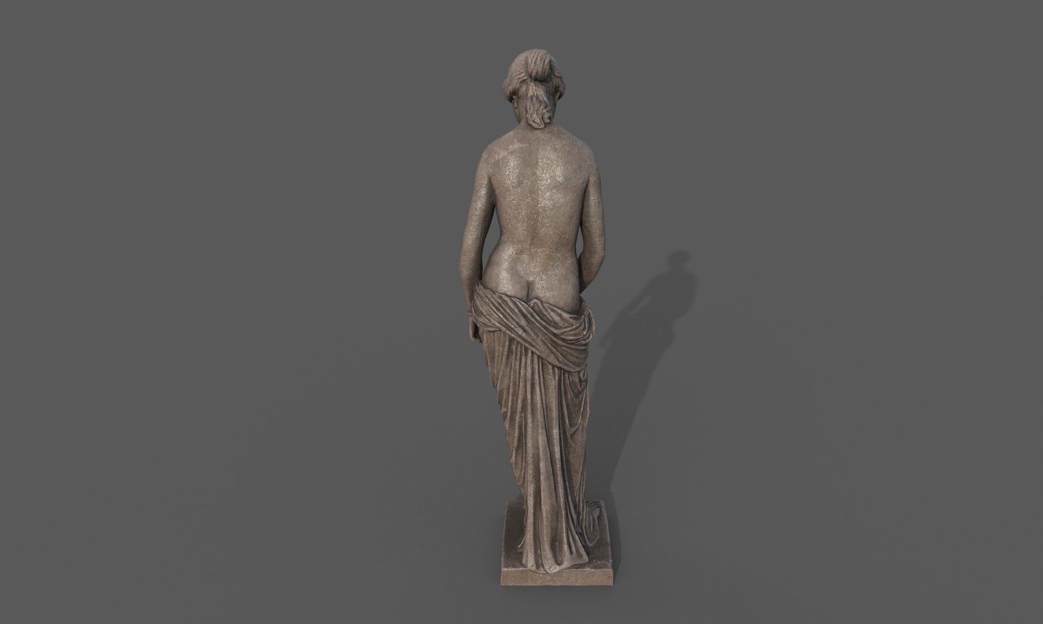 The Slave Girl statue Low-poly 3D model_5
