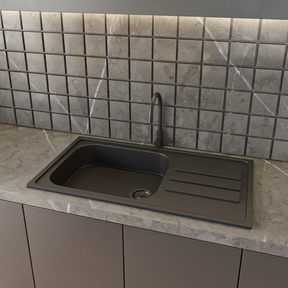 kitchen modern 20 3D model_2