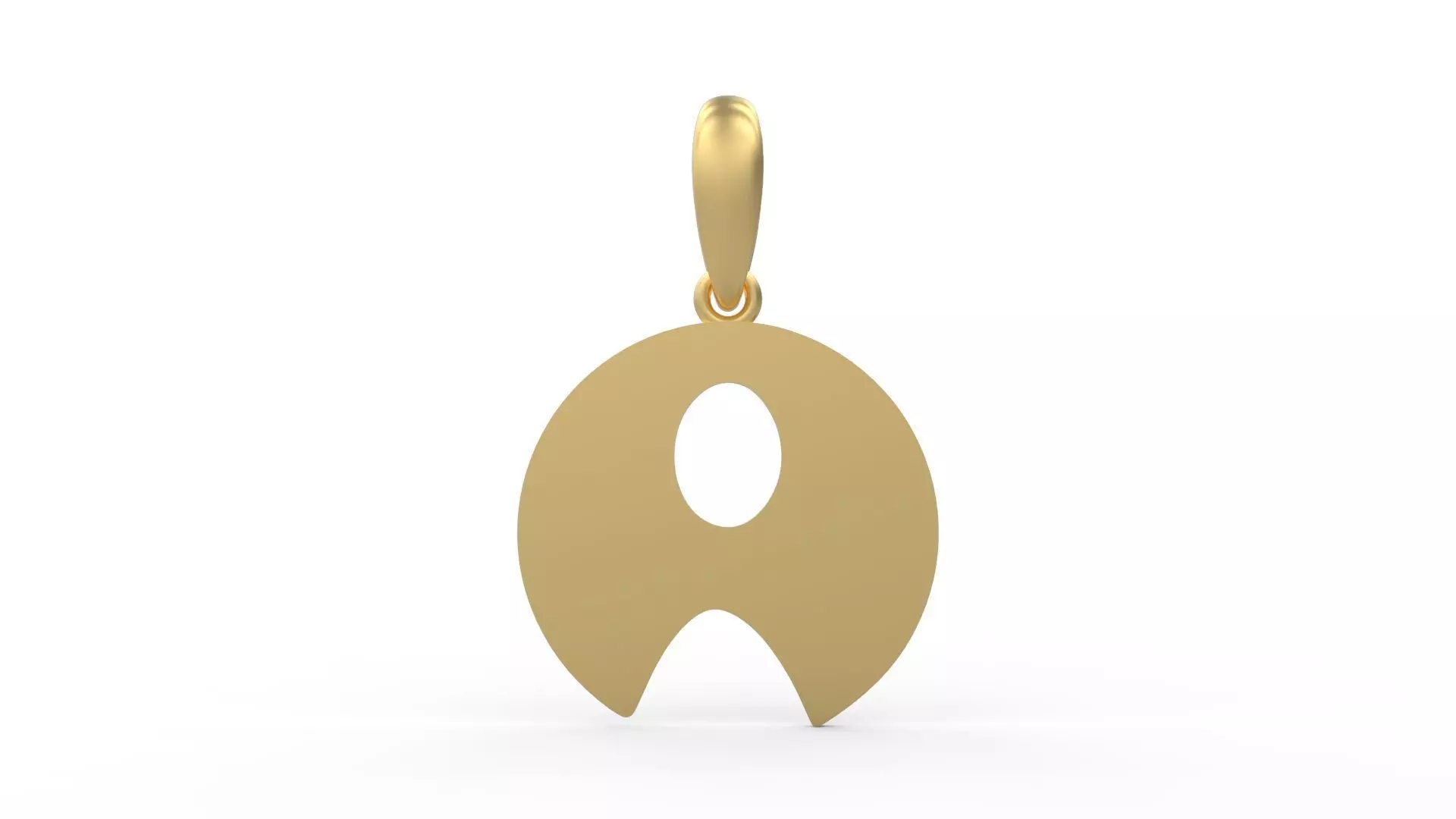 Initial Letters Pendant Boolat A 3D print model_0