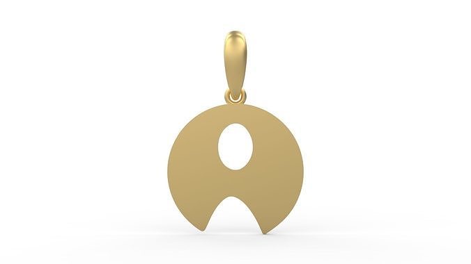 Initial Letters Pendant Boolat A 3D print model